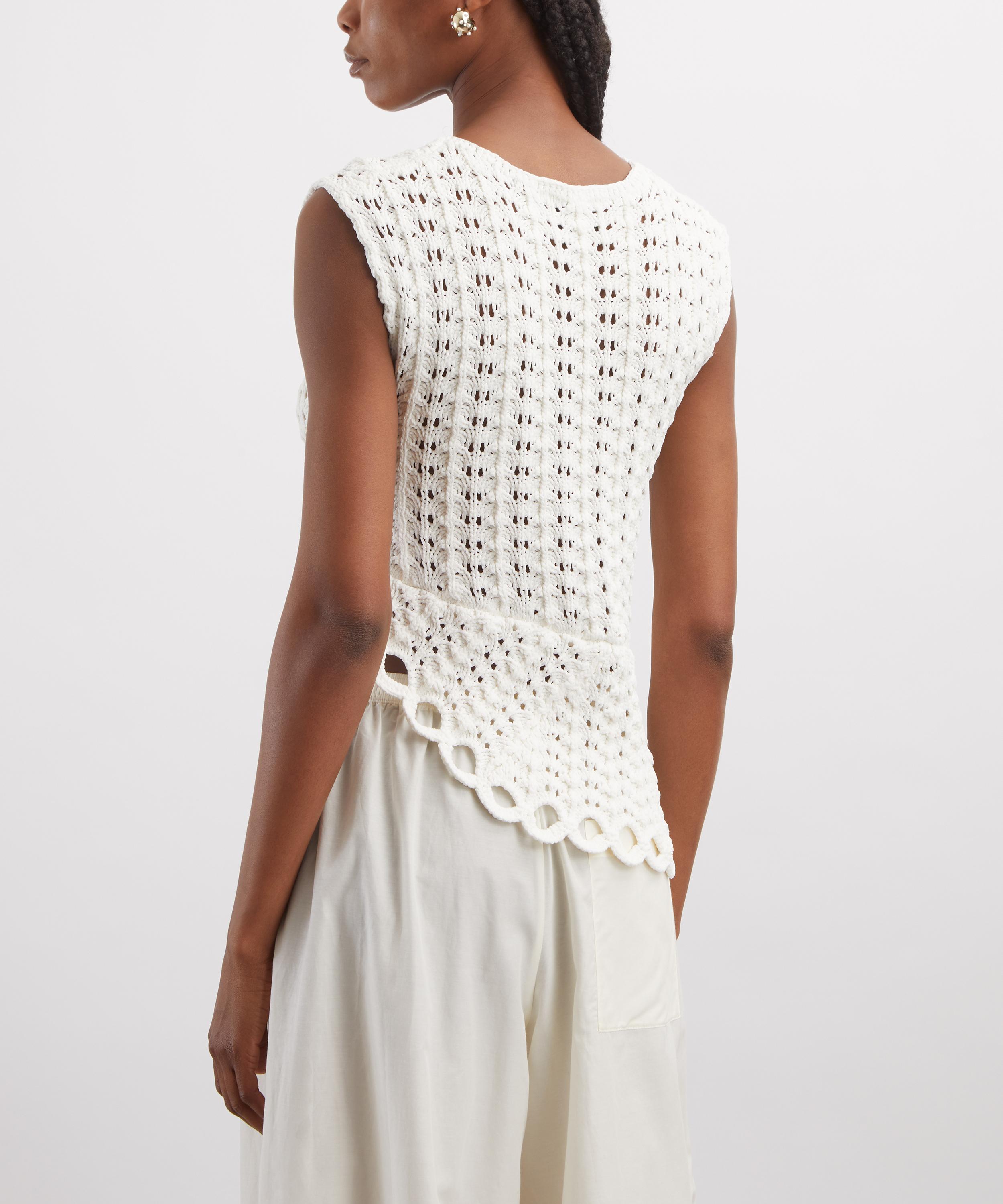 LOULOU DE SAISON - Saez Ruffled Crochet Top image number 3