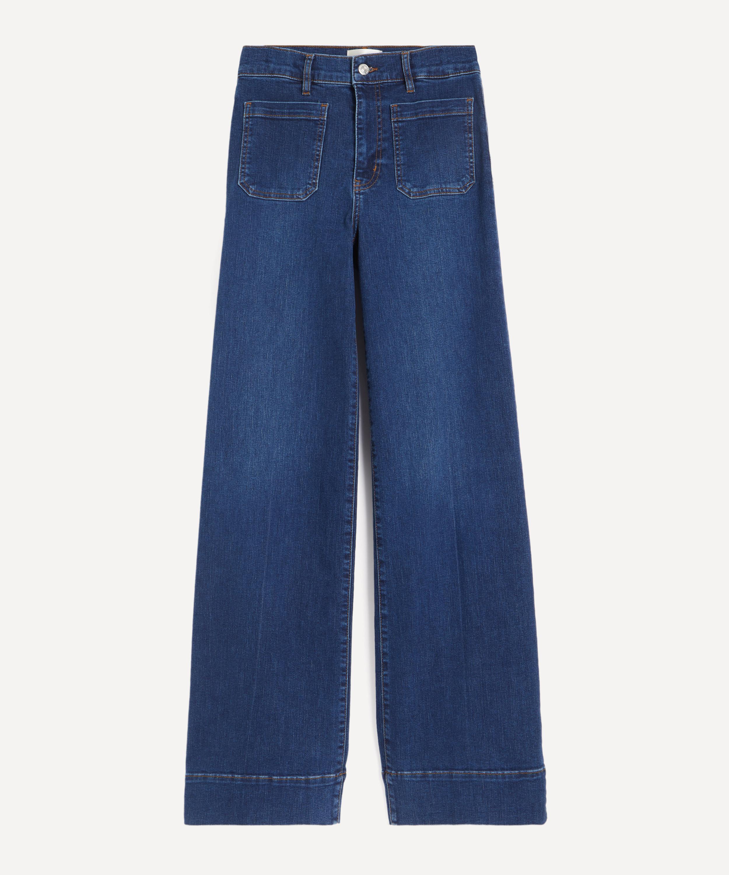 Frame - Le Slim Palazzo Modernist Pocket Long Jeans