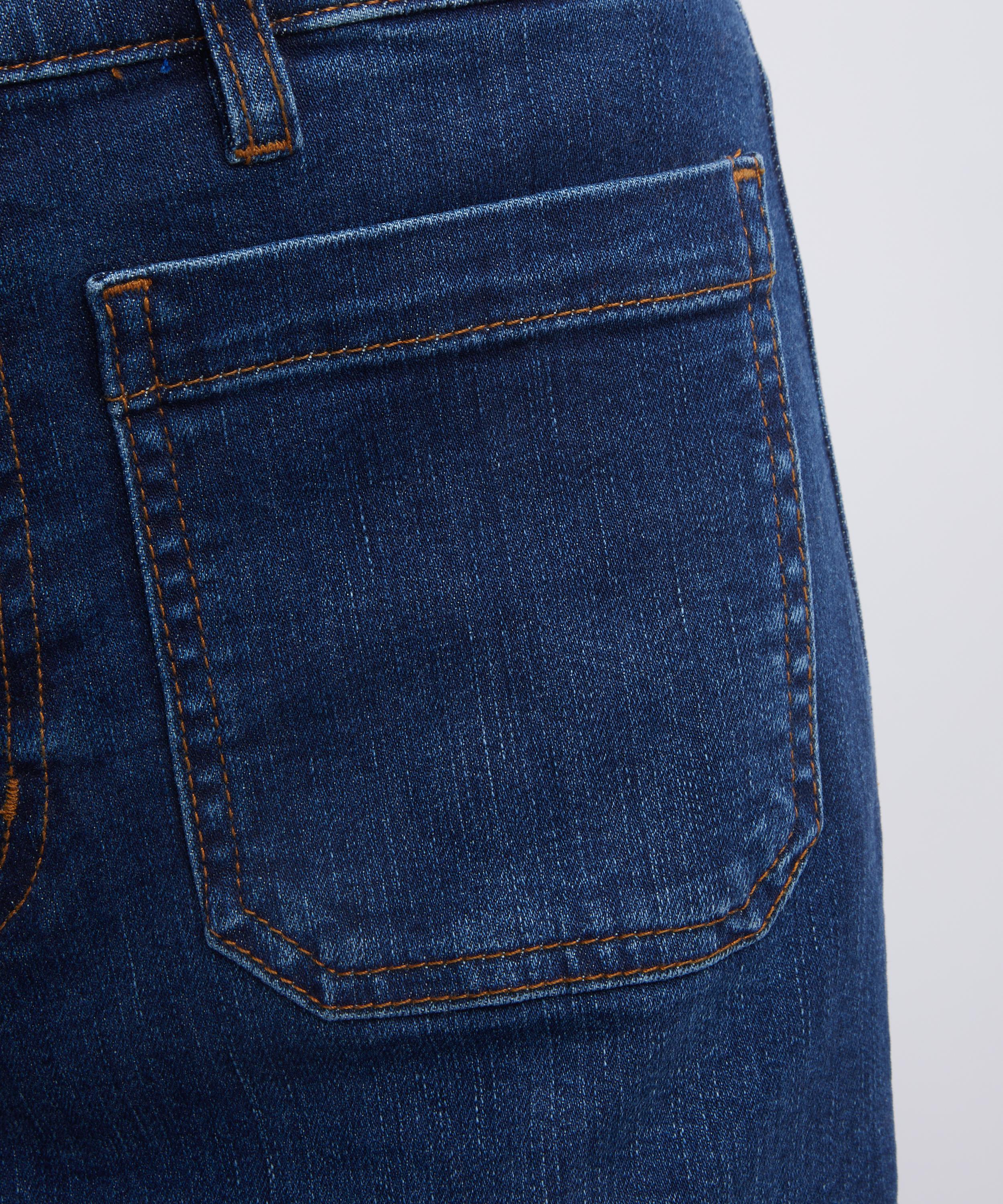 Frame - Le Slim Palazzo Modernist Pocket Long Jeans image number 4