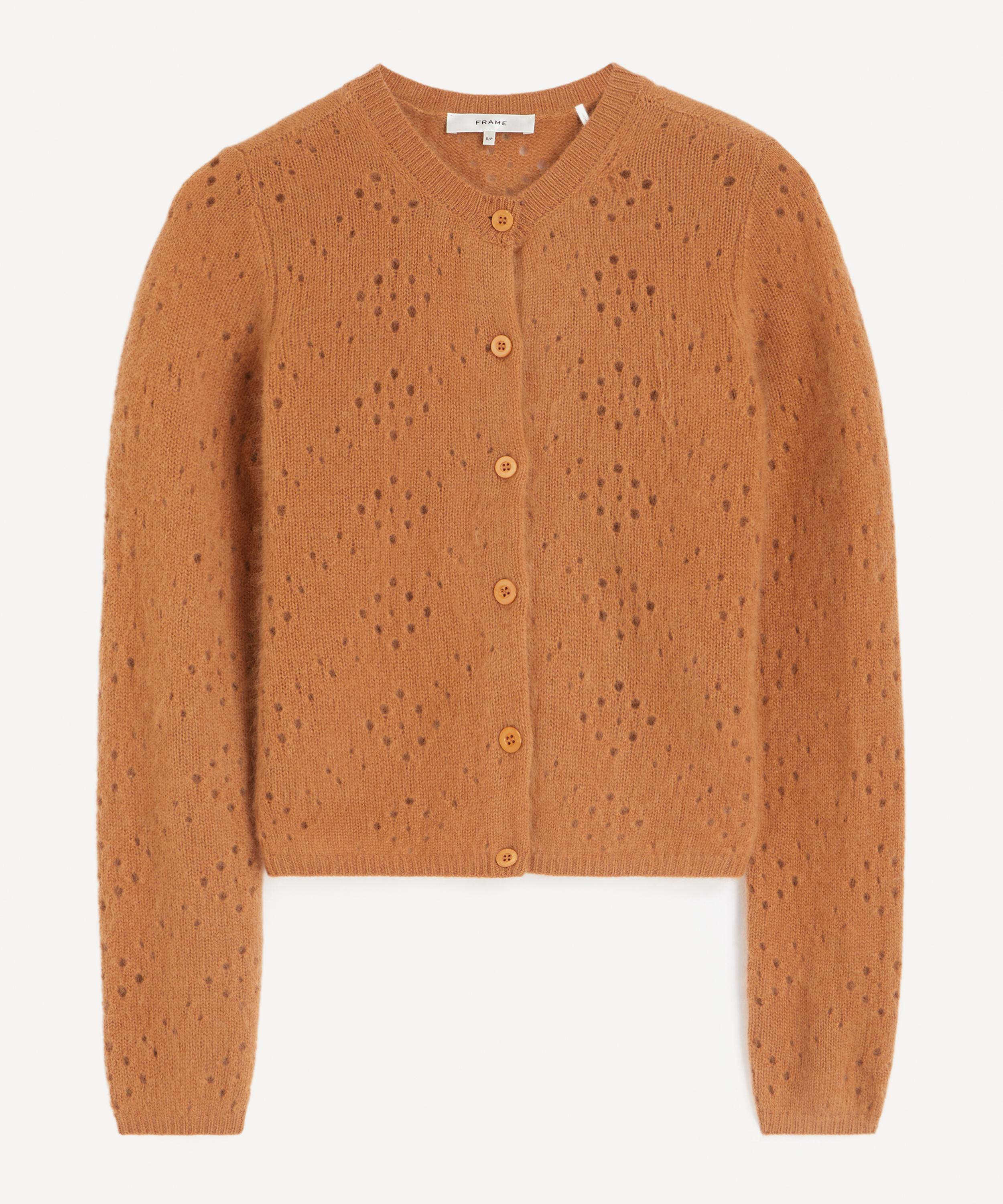 Frame - Cashmere Airy Teddy Cardigan image number 0