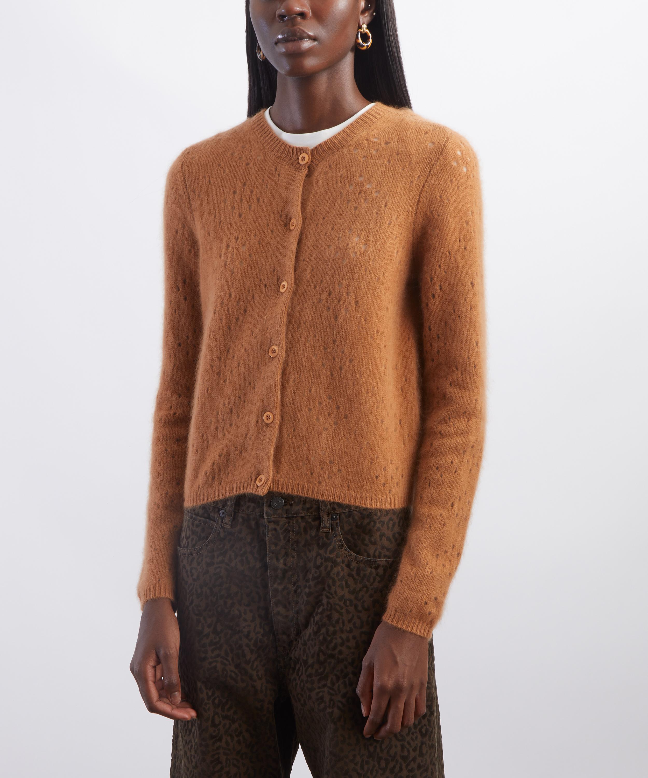 Frame - Cashmere Airy Teddy Cardigan image number 2