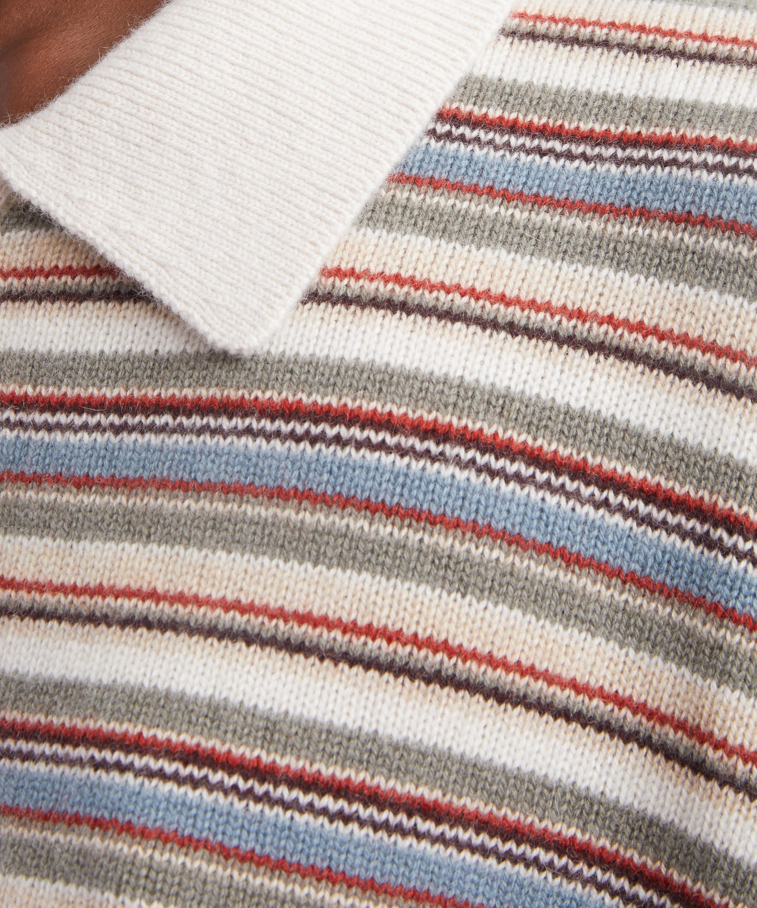 Frame - The Quad Striped Polo Jumper image number 4