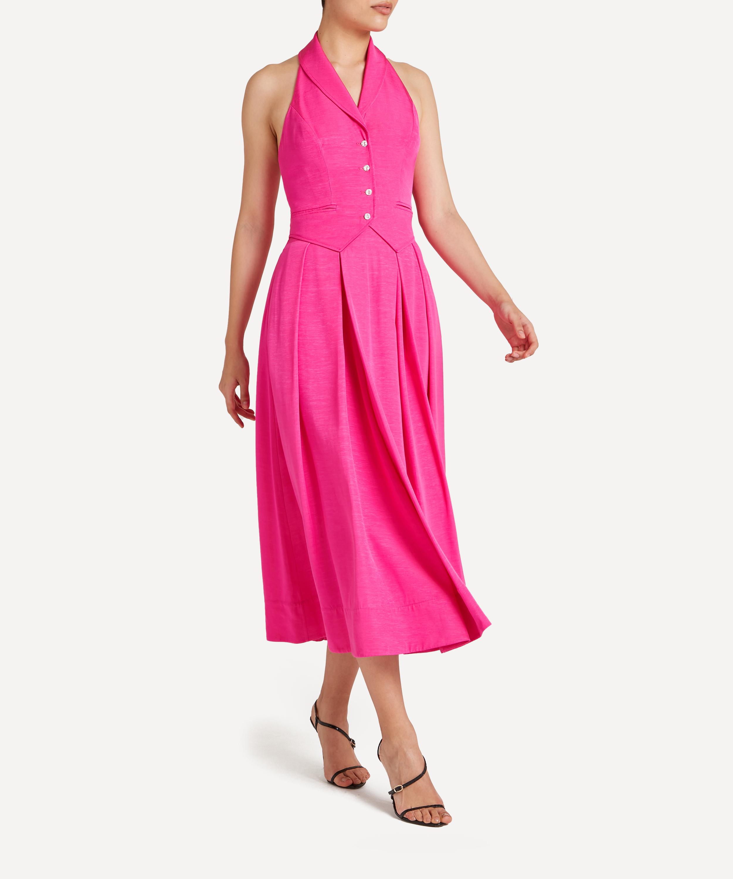 Temperley London - Elodie Fuschia Halter Dress image number 2