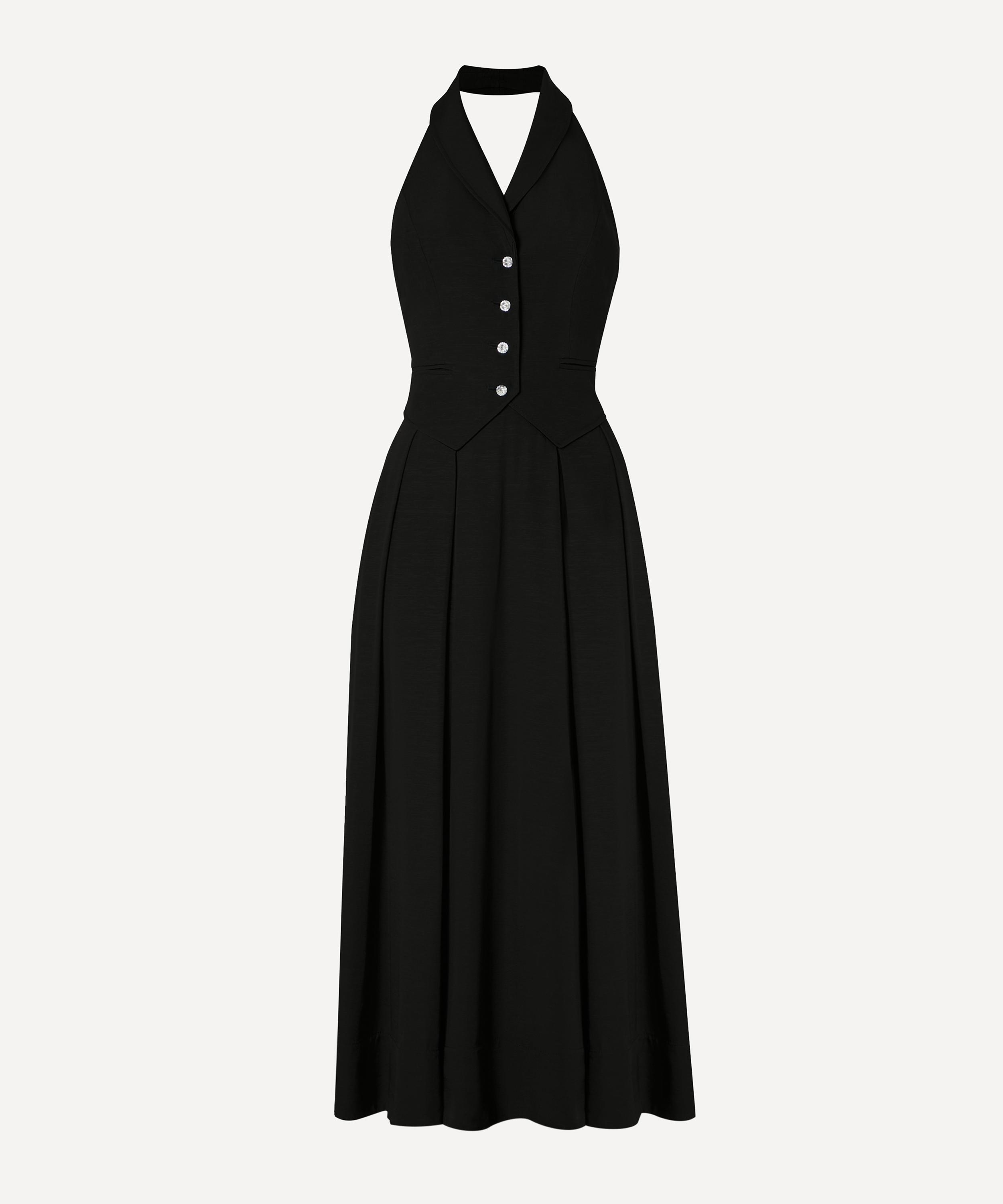 Temperley London - Elodie Black Halter Dress