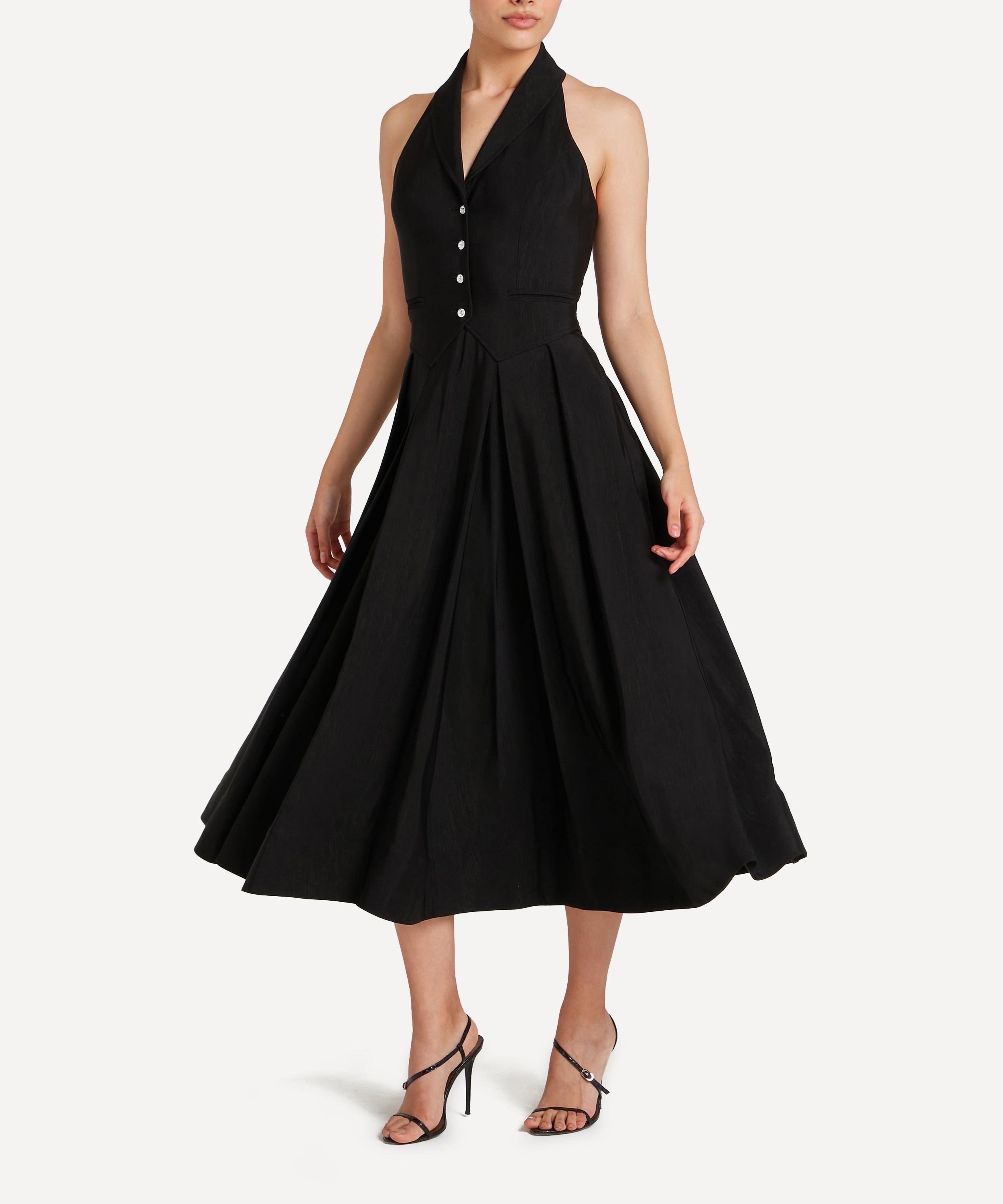 Temperley London - Elodie Black Halter Dress image number 2