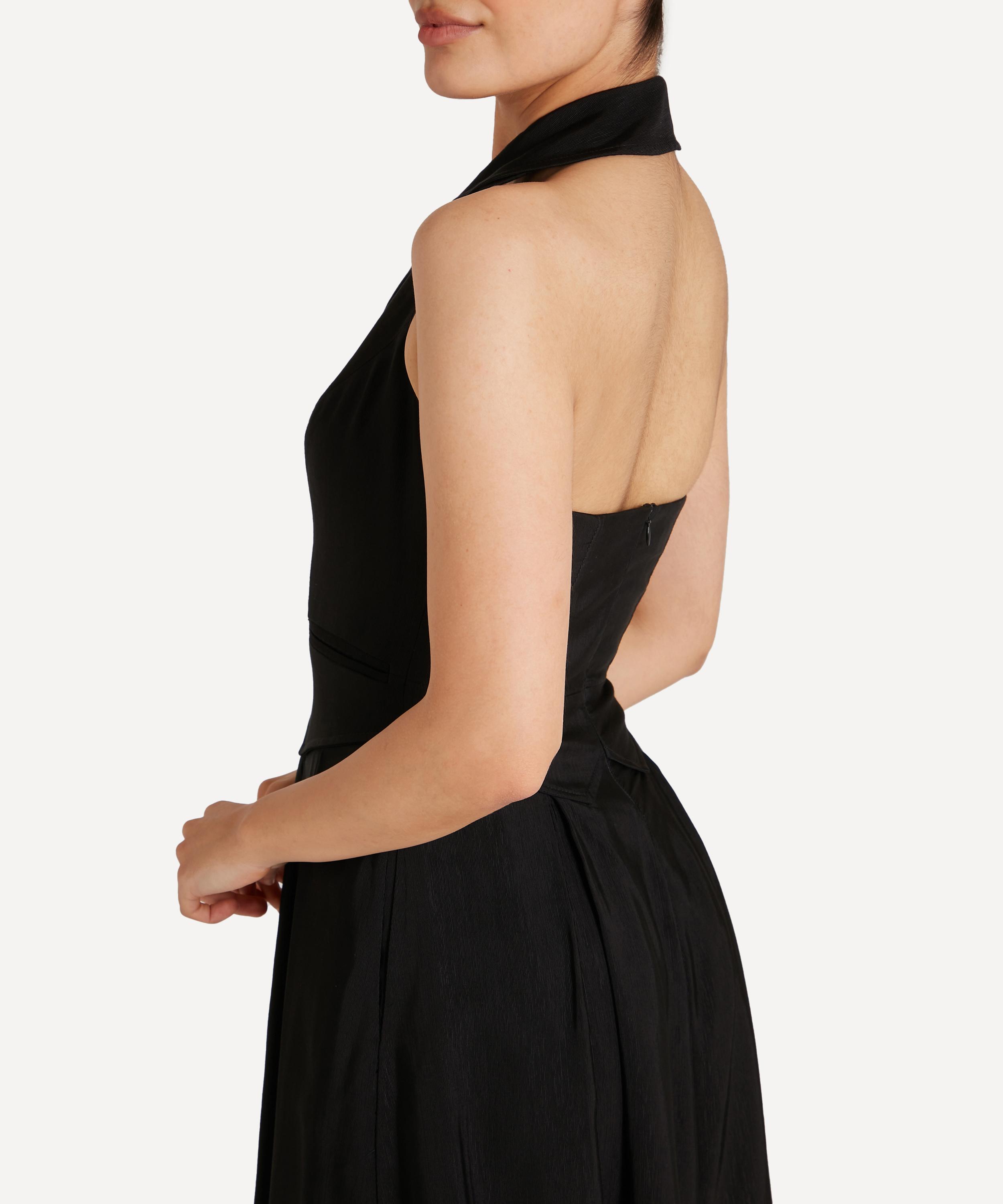 Temperley London - Elodie Black Halter Dress image number 6