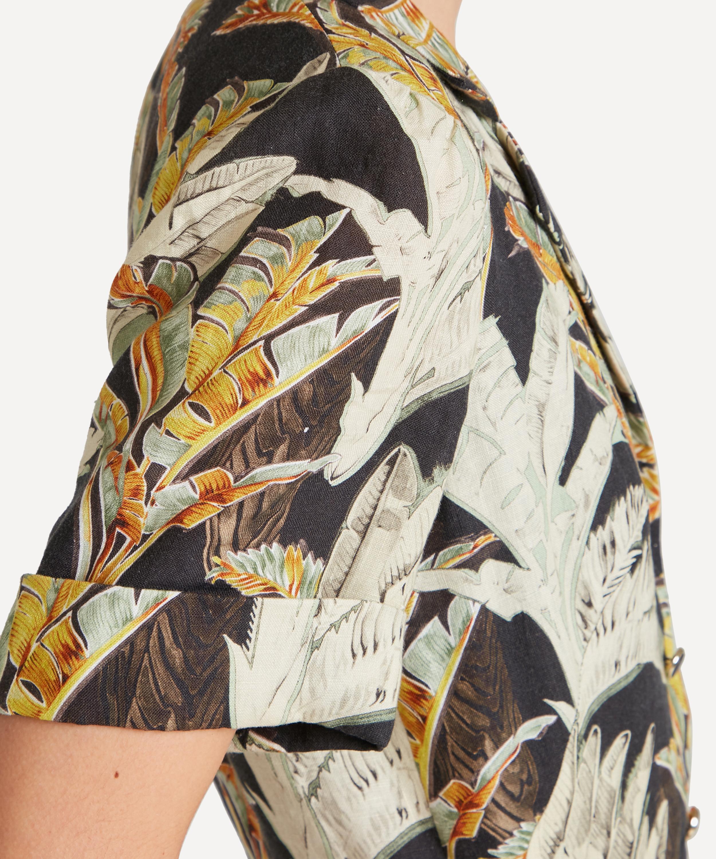 Temperley London - Baxter Linen Sleeved Shirt Dress image number 5