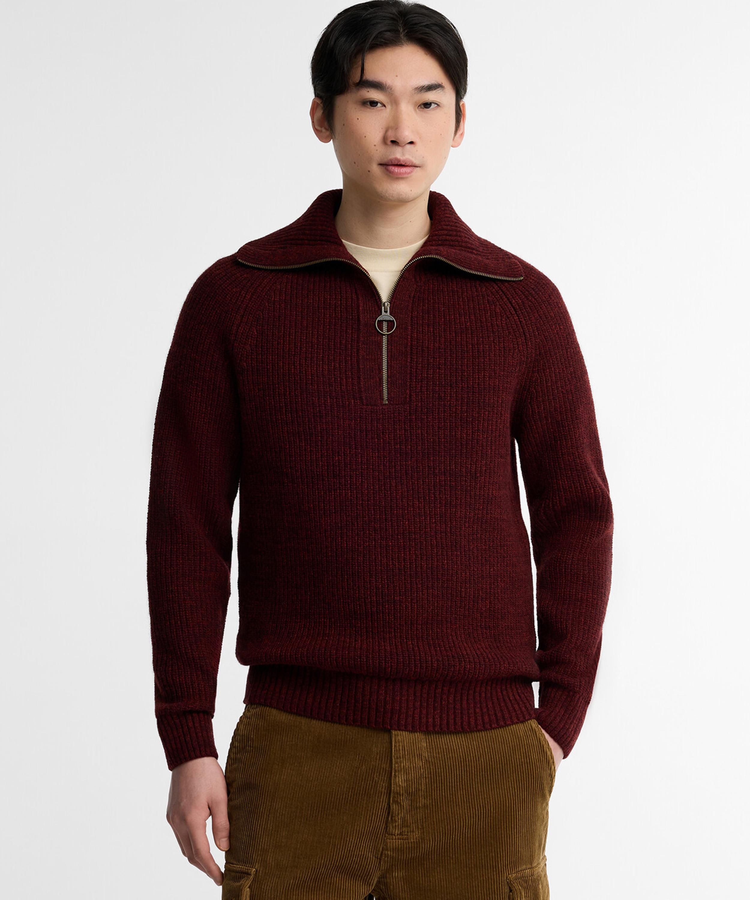 Barbour - Riggbay Knitted Half-Zip Jumper image number 1