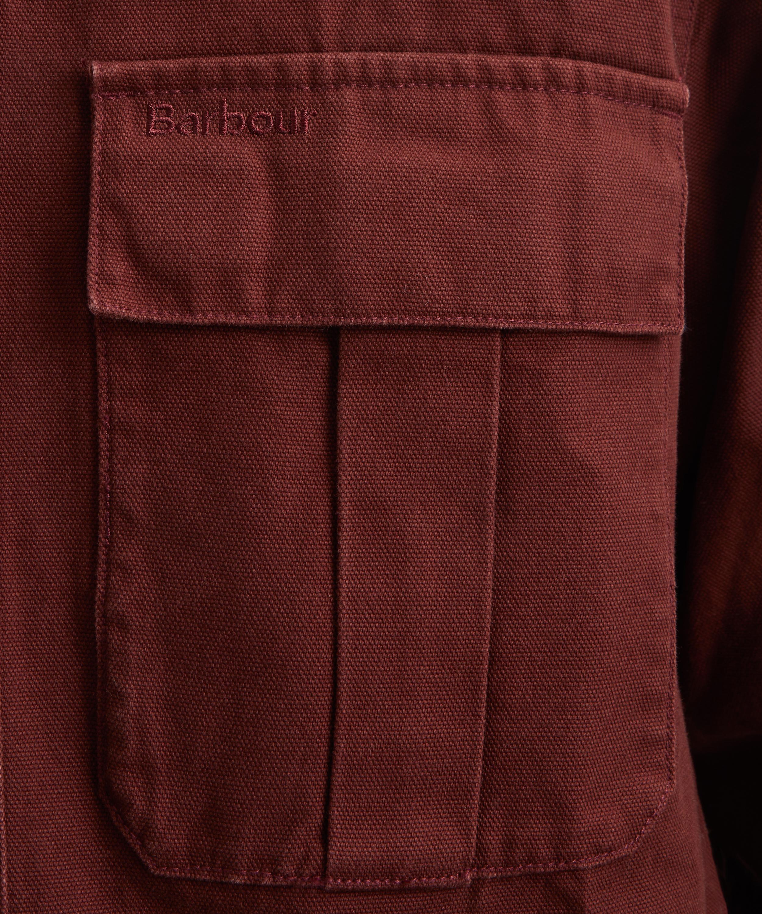 Barbour - Ursula Oversized Overshirt in Chestnut image number 4