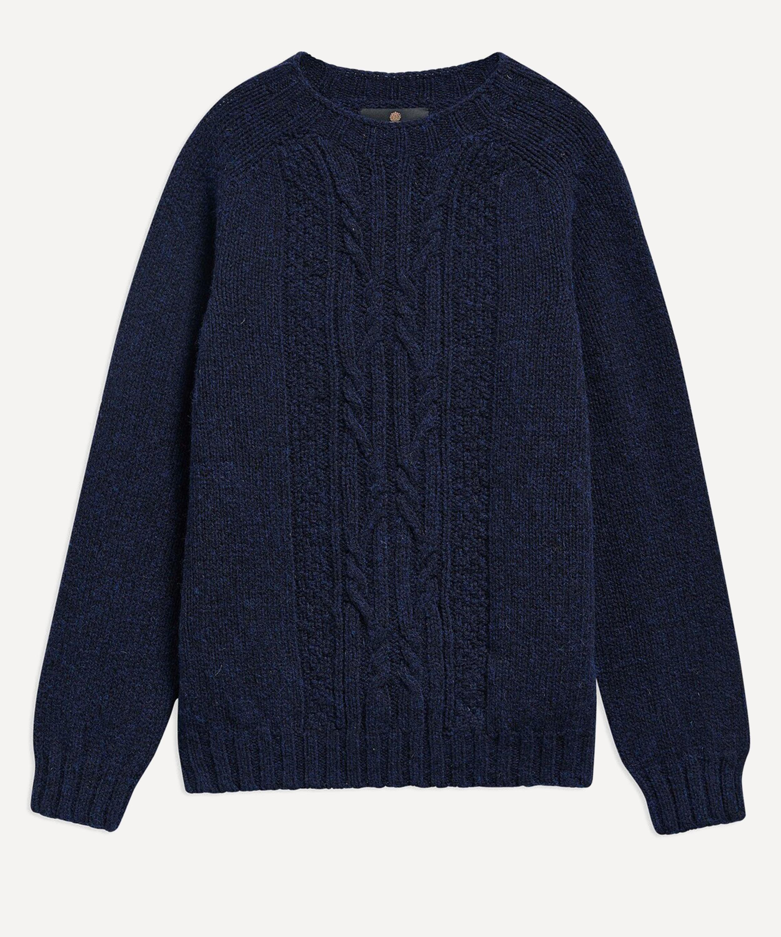 Barbour - Natural Yarn Cable Crew Jumper