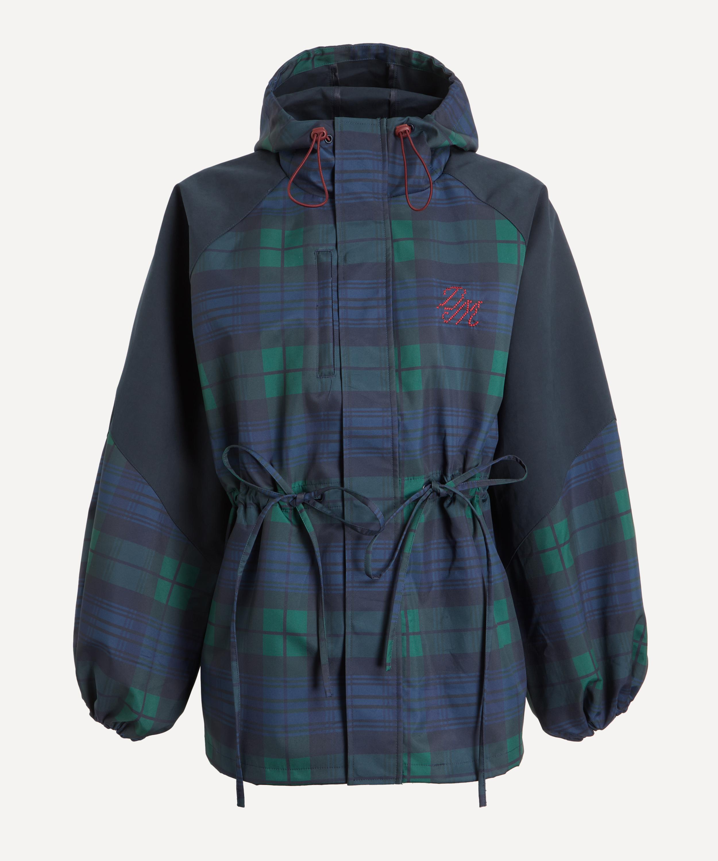 Damson Madder Liu Shower Proof Raincoat in Navy Check | Liberty