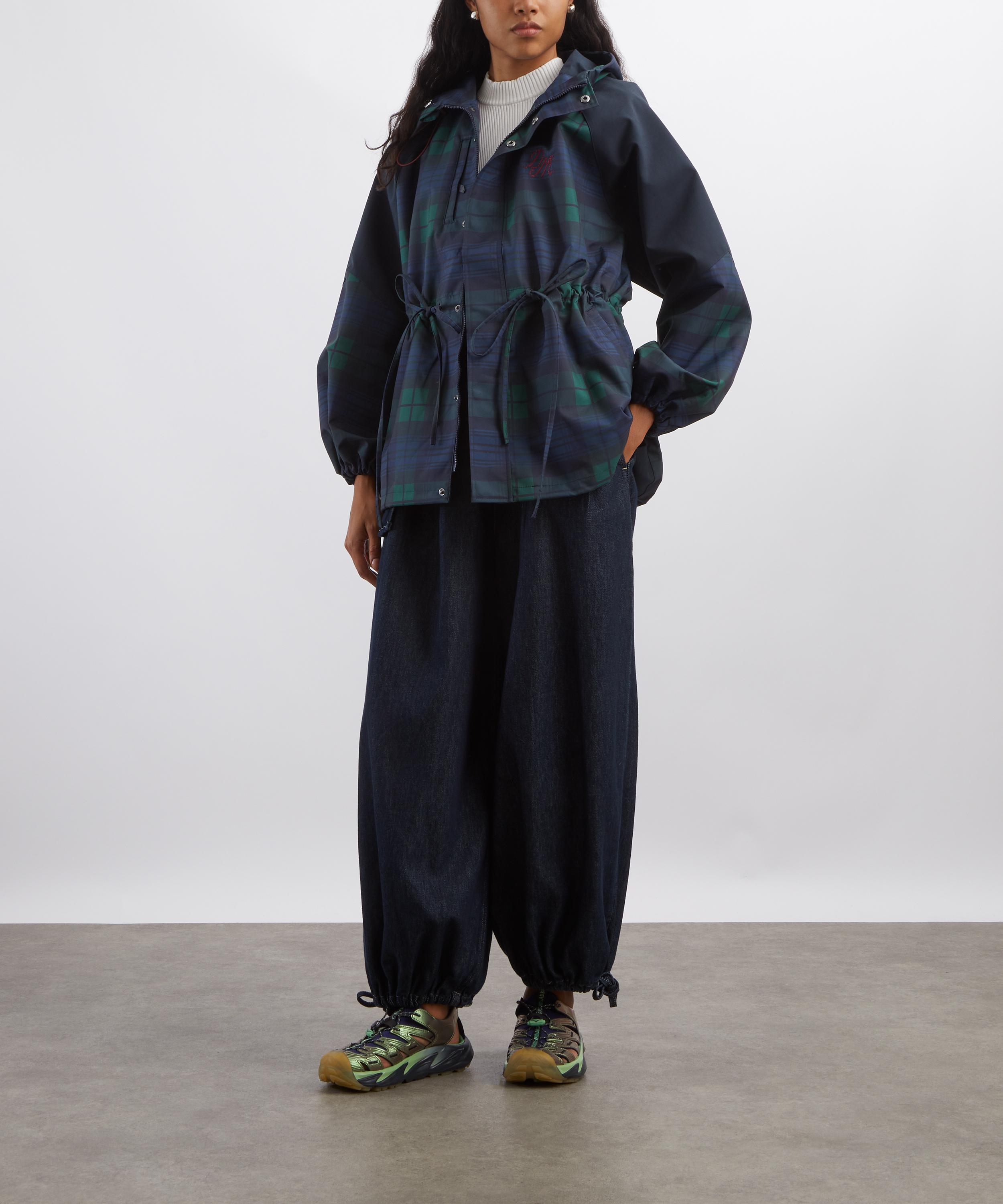 Damson Madder Liu Shower Proof Raincoat in Navy Check | Liberty