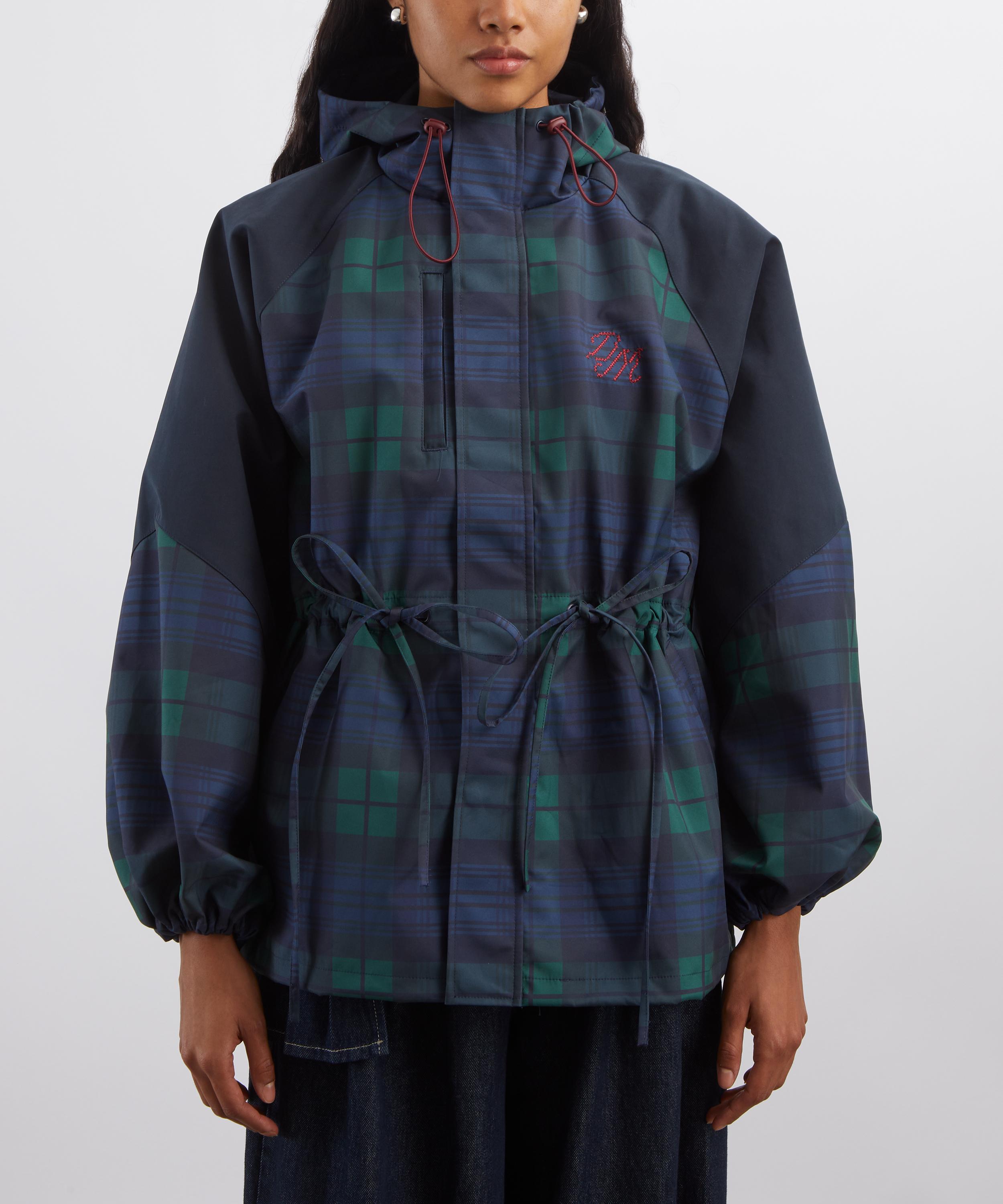 Damson Madder Liu Shower Proof Raincoat in Navy Check | Liberty