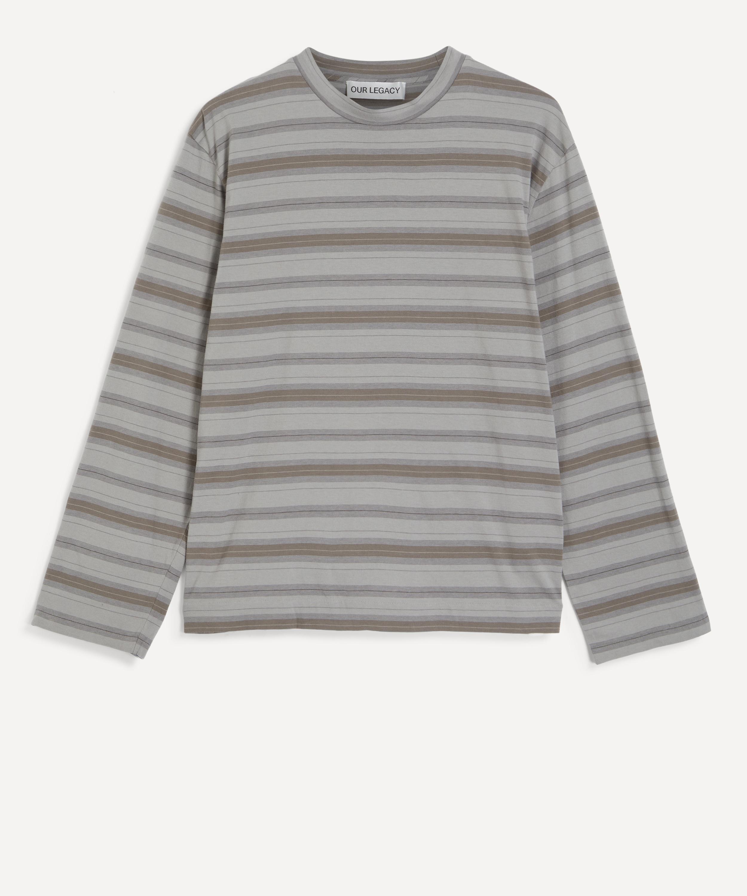 Our Legacy - Box Striped Cotton Jersey T-Shirt image number 0