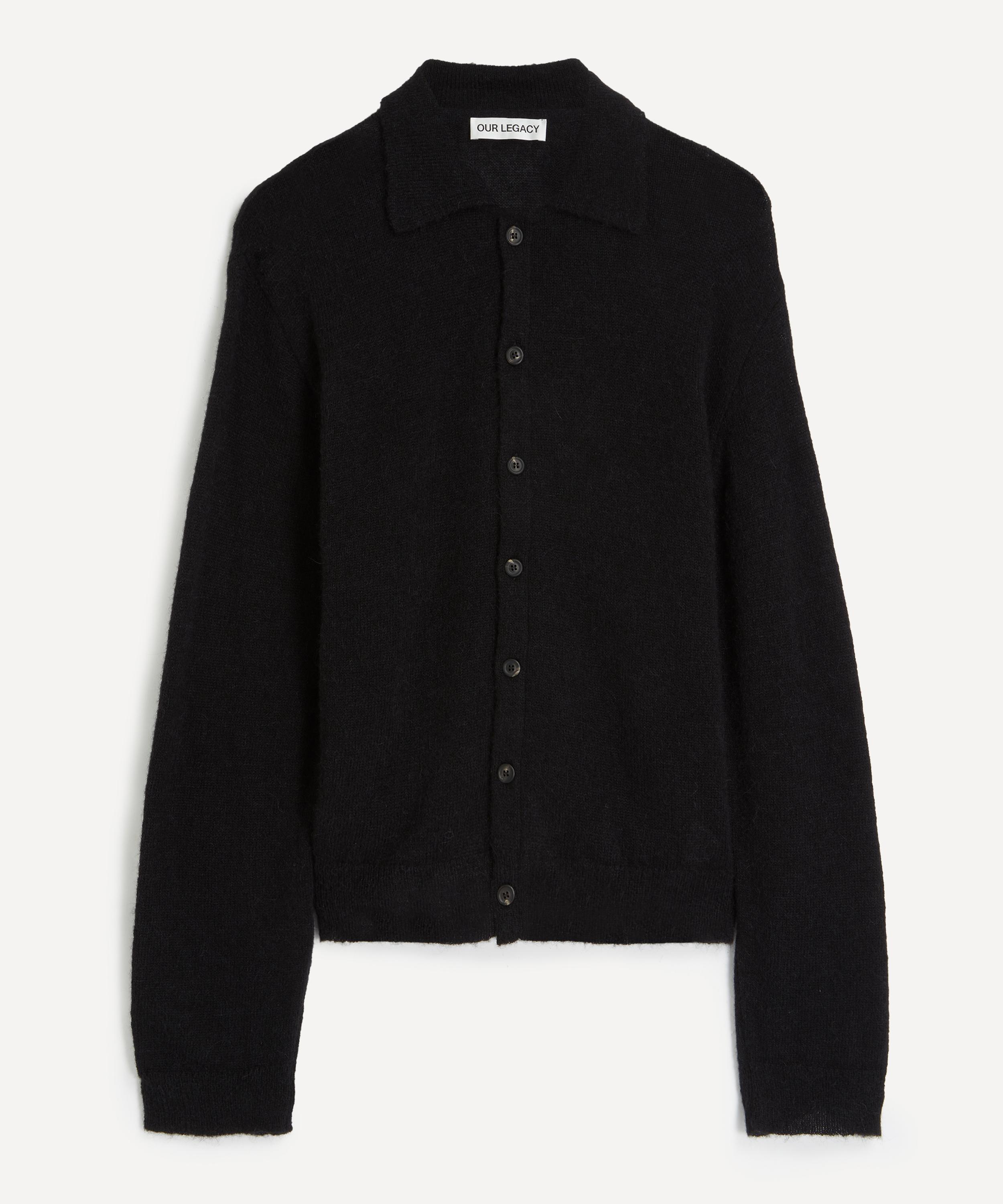 Our Legacy - Black Fuzz Alpaca Evening Polo