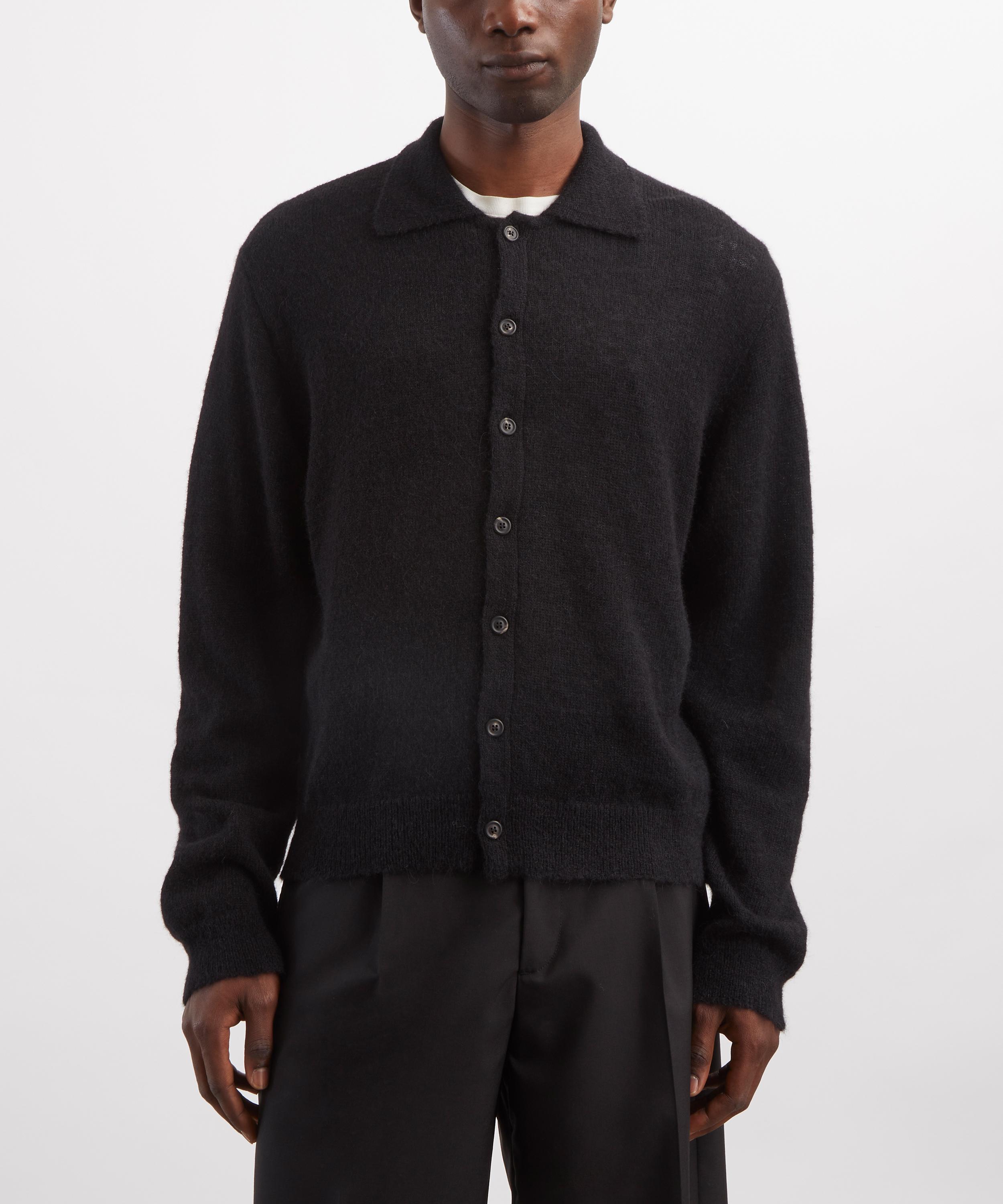 Our Legacy - Black Fuzz Alpaca Evening Polo image number 2