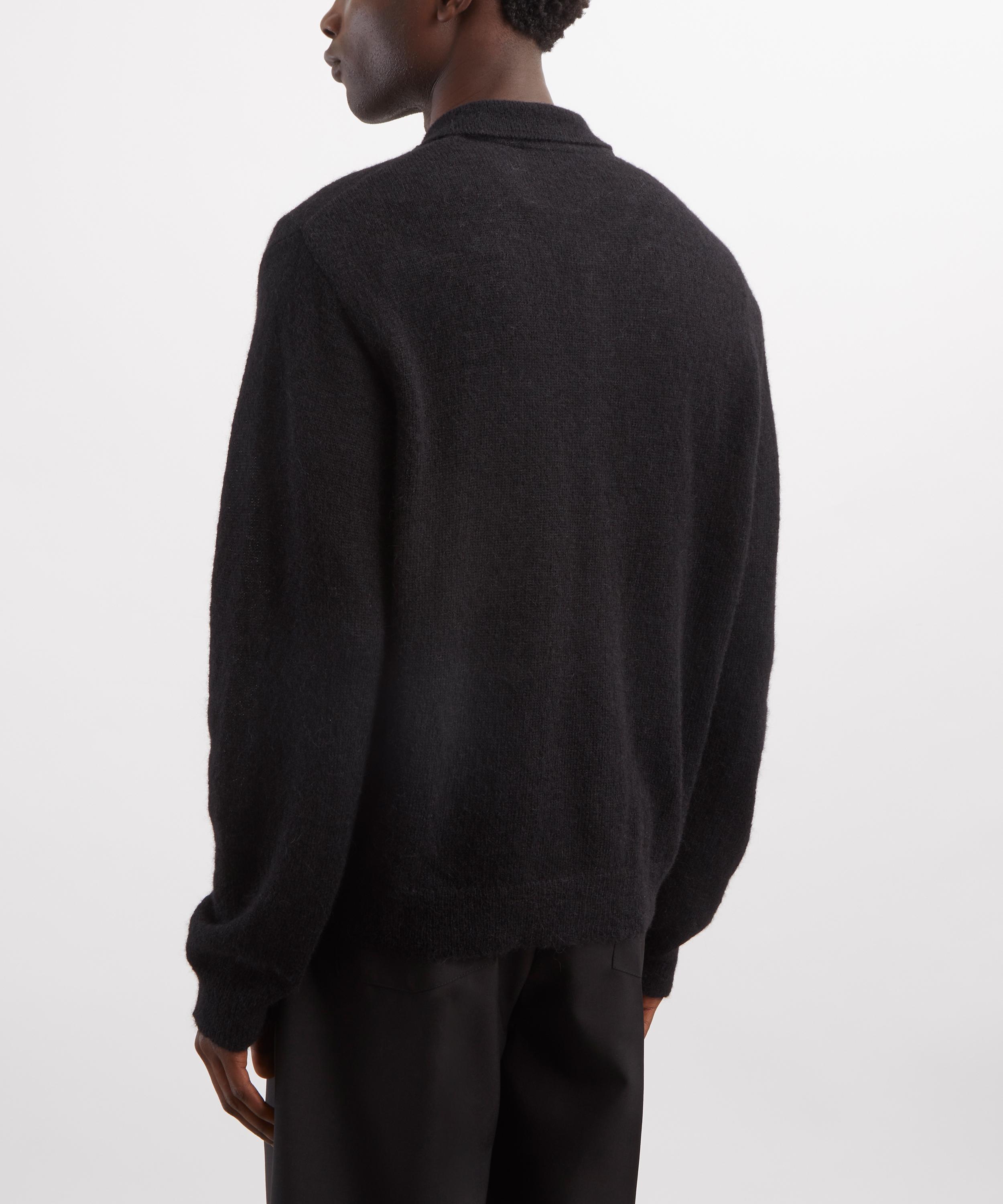 Our Legacy - Black Fuzz Alpaca Evening Polo image number 3