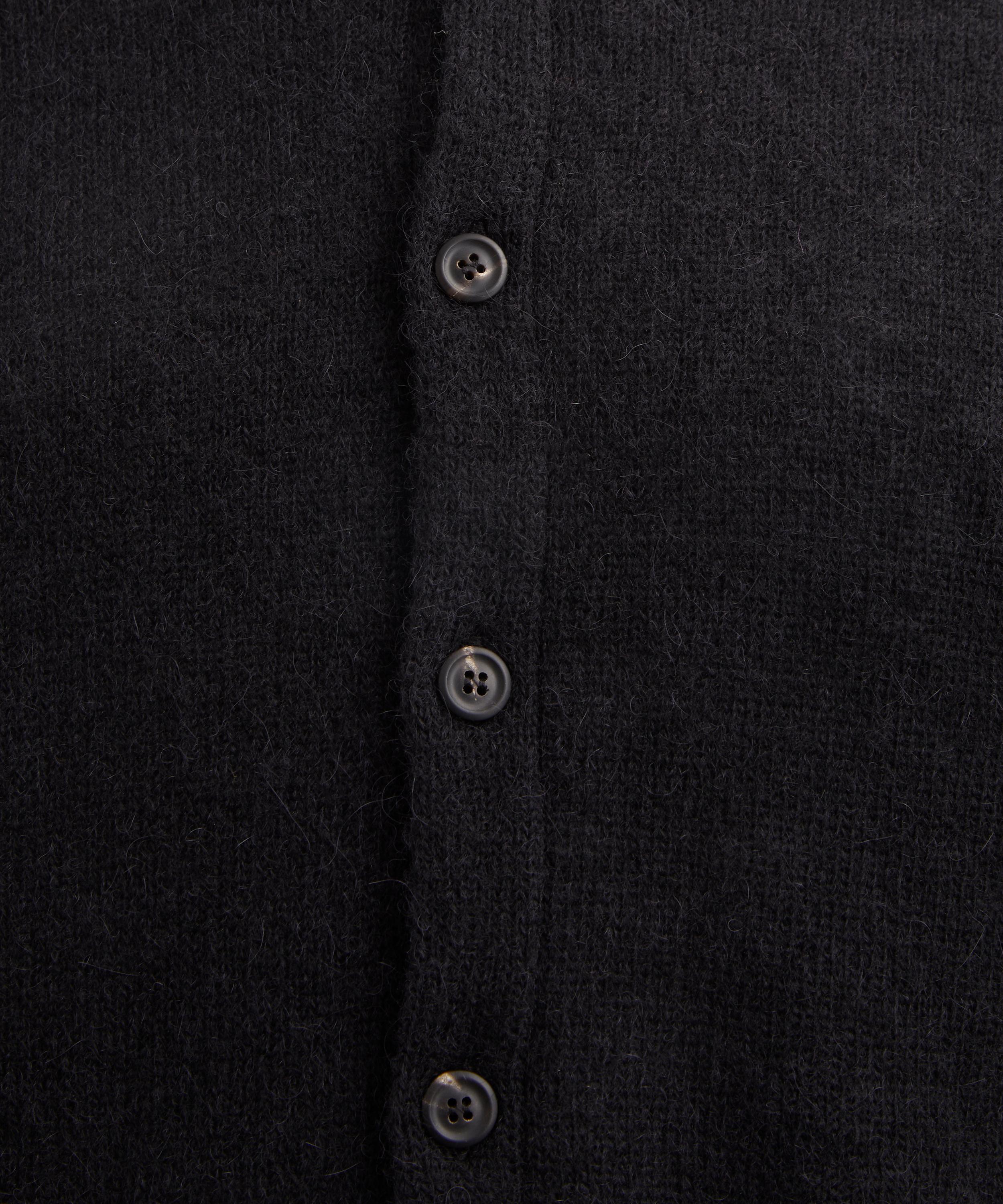 Our Legacy - Black Fuzz Alpaca Evening Polo image number 4