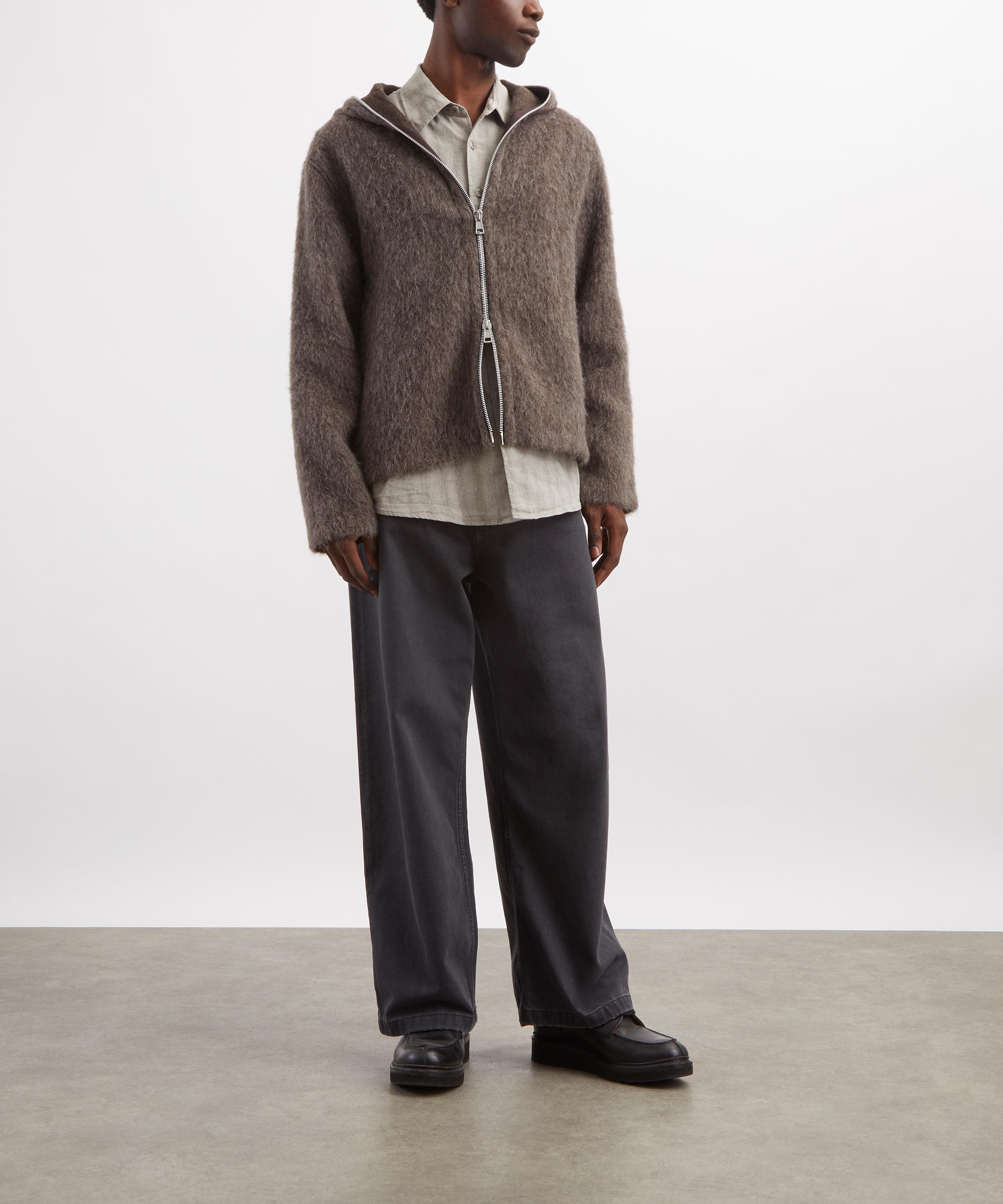 Our Legacy - Full Zip Mole Grey Wool Hoodie image number 1