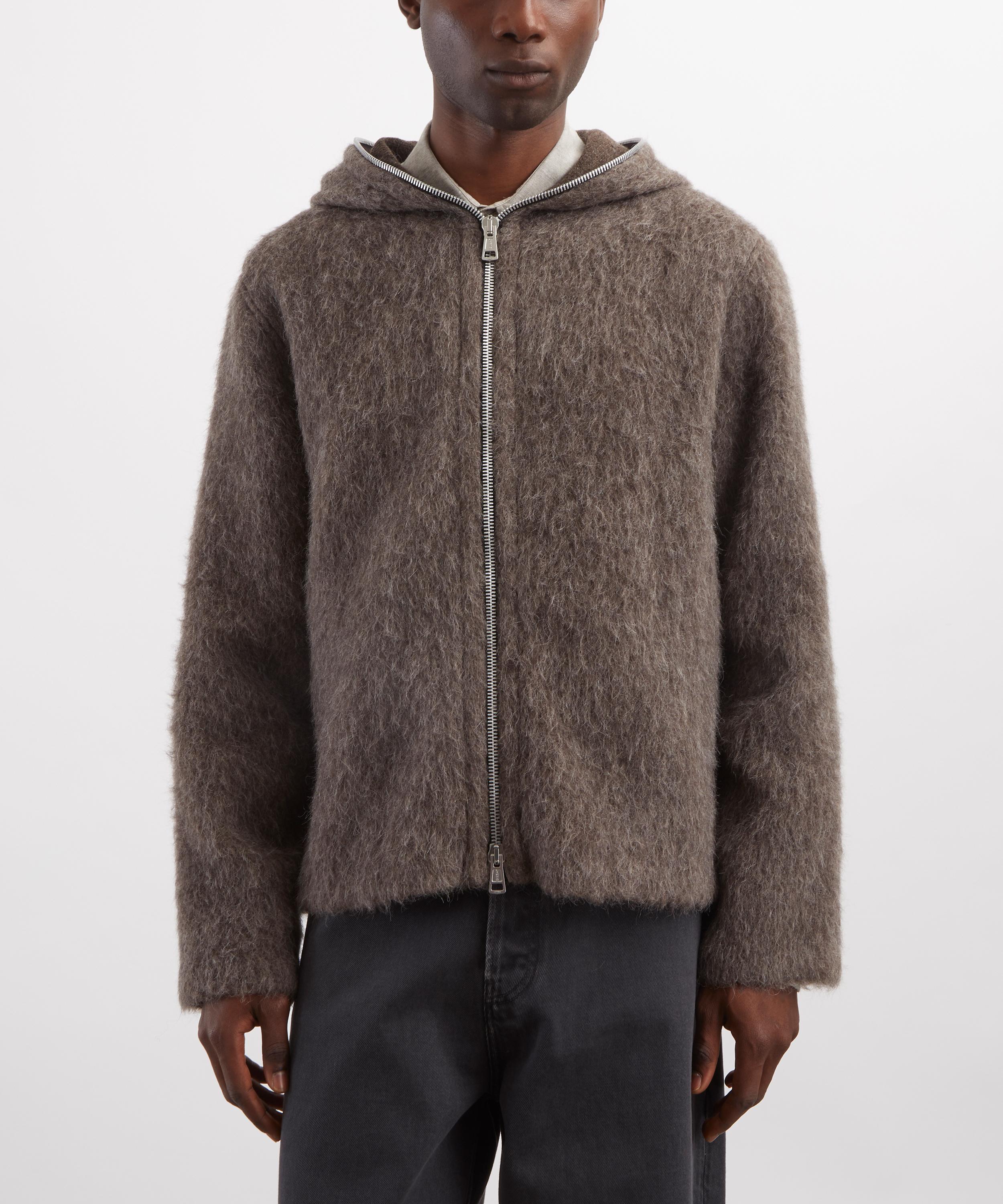 Our Legacy - Full Zip Mole Grey Wool Hoodie image number 2