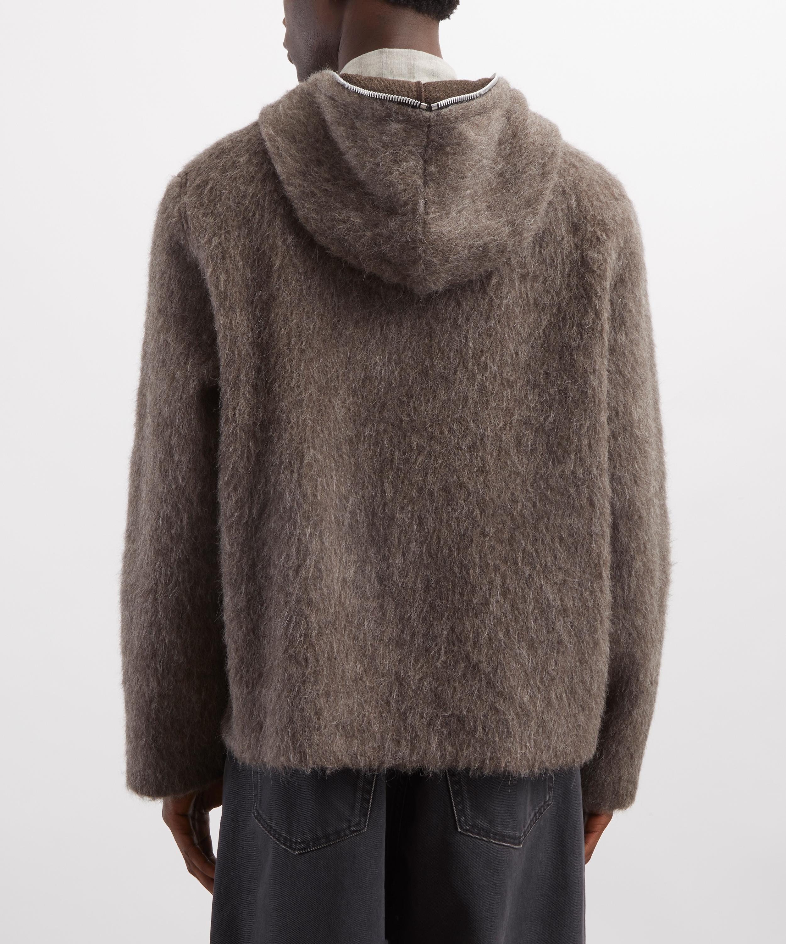 Our Legacy - Full Zip Mole Grey Wool Hoodie image number 3