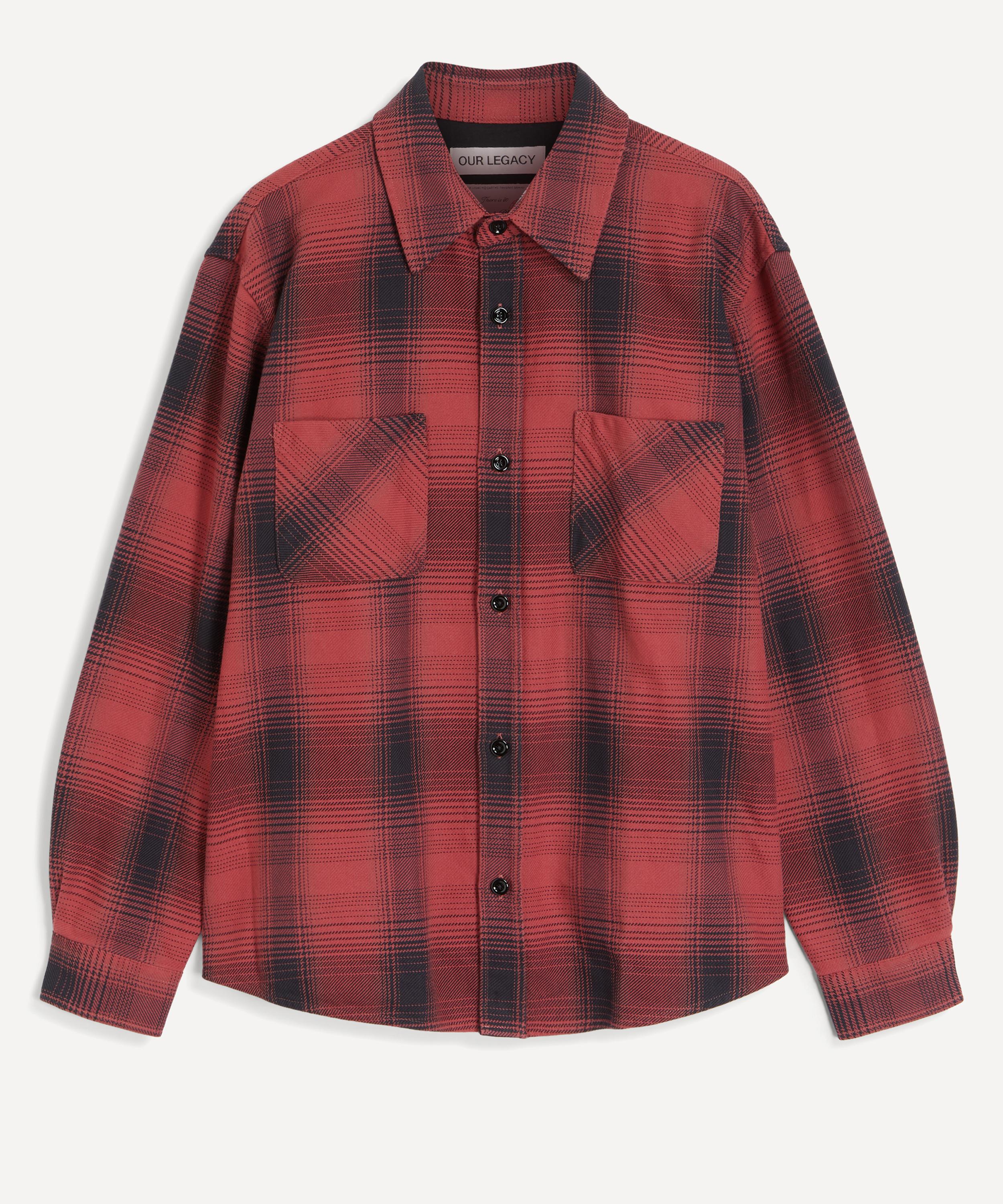 Our Legacy - Red Checked Cotton Shirt image number 0