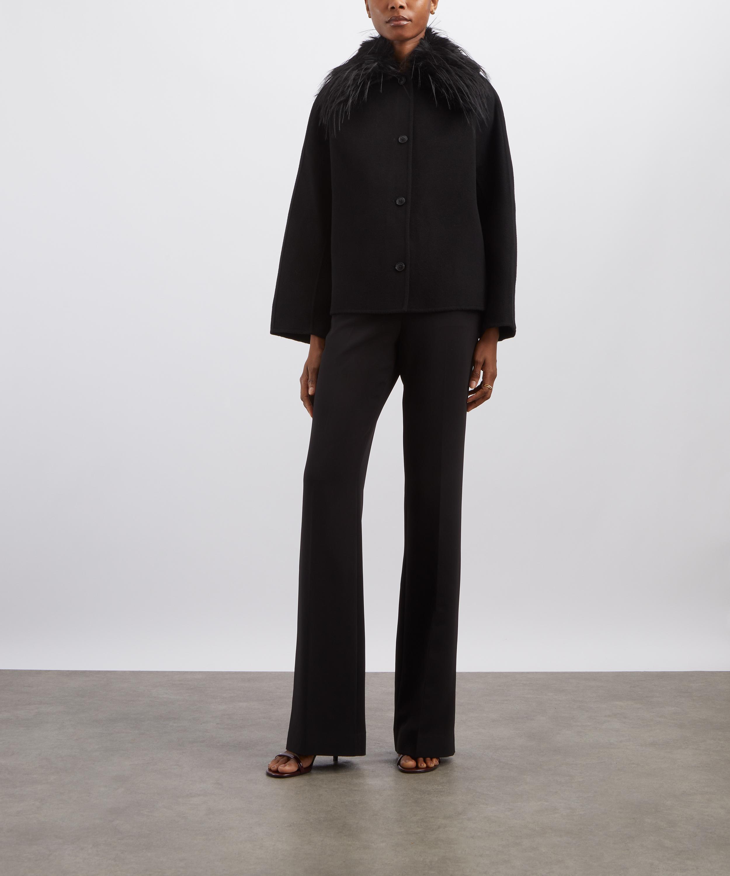 LOULOU DE SAISON - Rafe Detachable Faux-Fur Collar Jacket image number 1