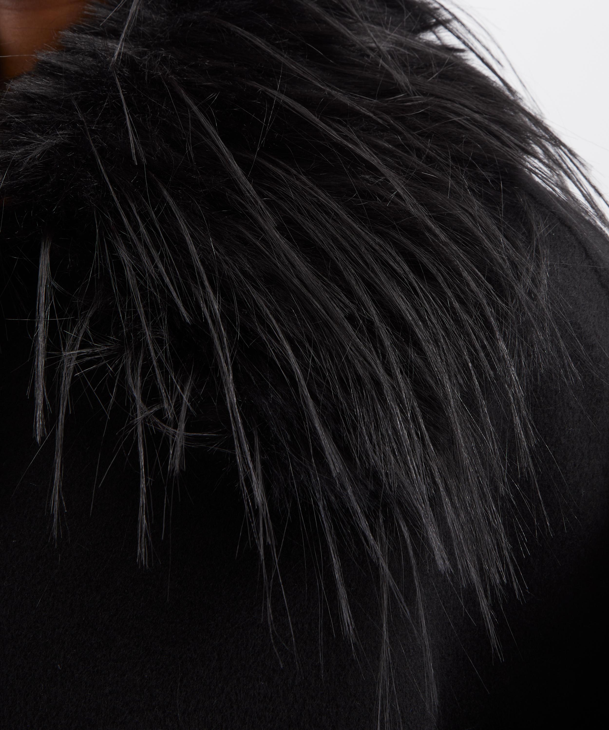 LOULOU DE SAISON - Rafe Detachable Faux-Fur Collar Jacket image number 4