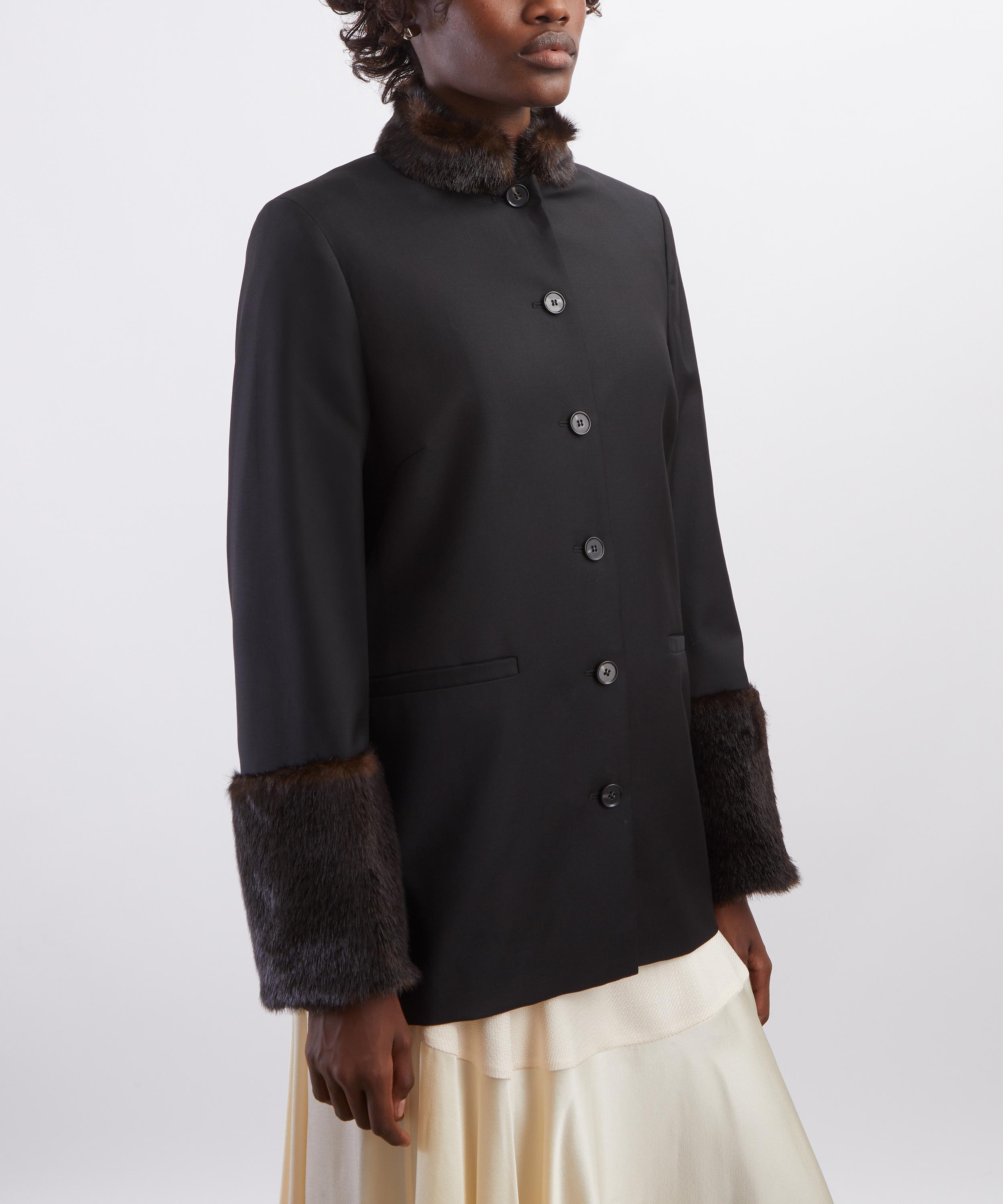 LOULOU DE SAISON - Goa Virgin Wool Fur-Trimmed Jacket image number 2