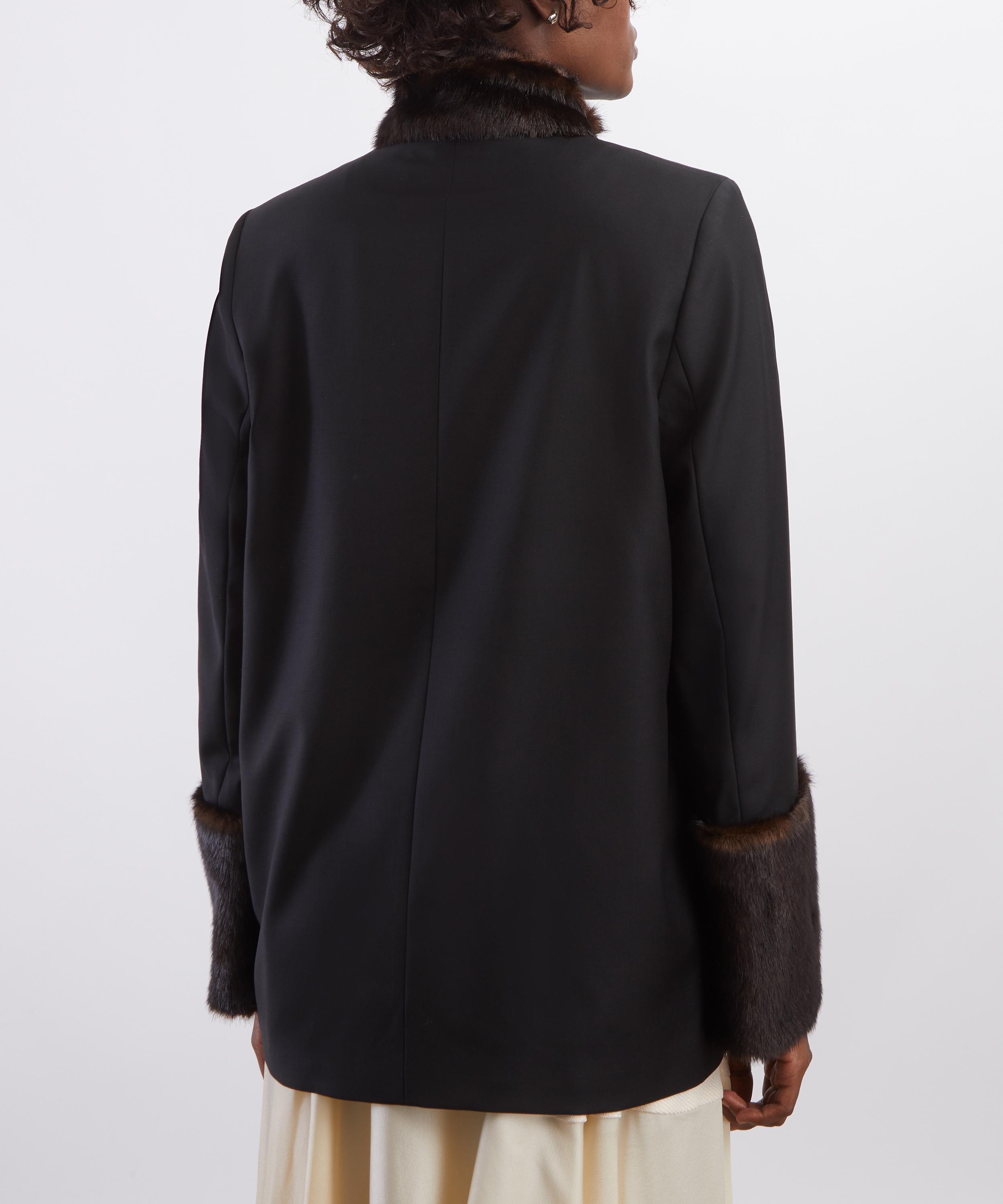 LOULOU DE SAISON - Goa Virgin Wool Fur-Trimmed Jacket image number 3
