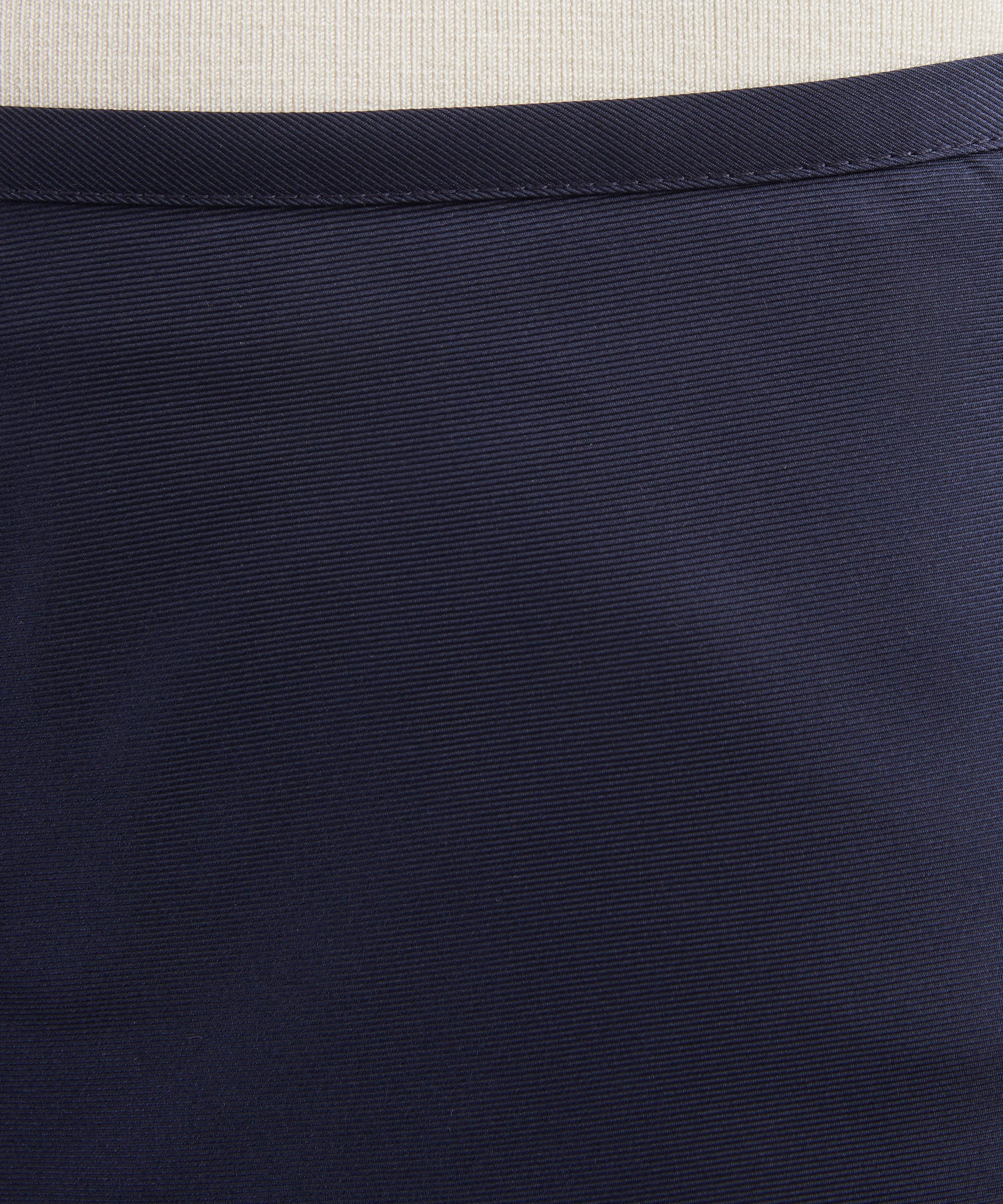 LOULOU DE SAISON - Eli Navy Silk Twill Maxi Skirt image number 4