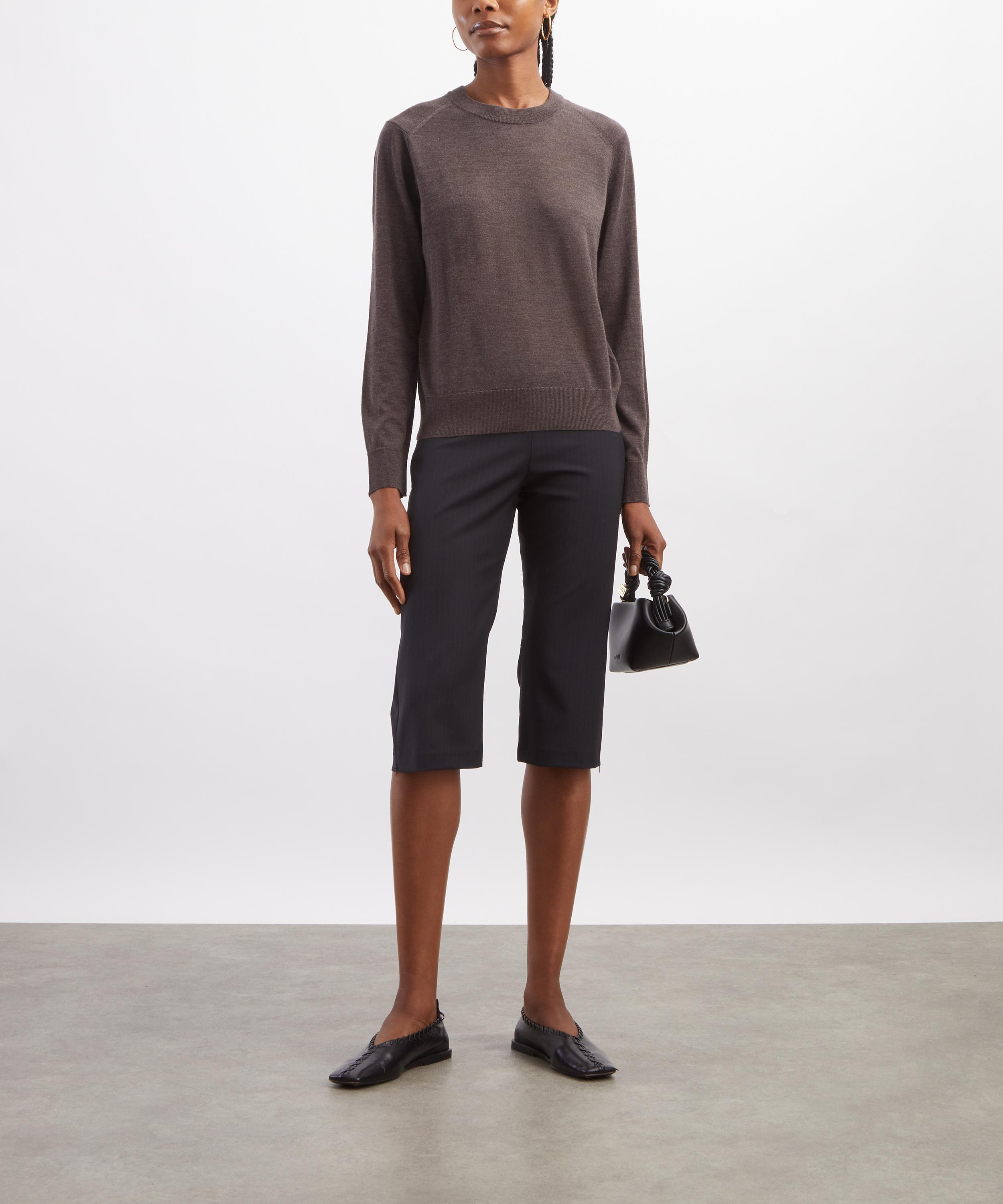 LOULOU DE SAISON - Ditto Brown Melange Cashmere Jumper image number 1