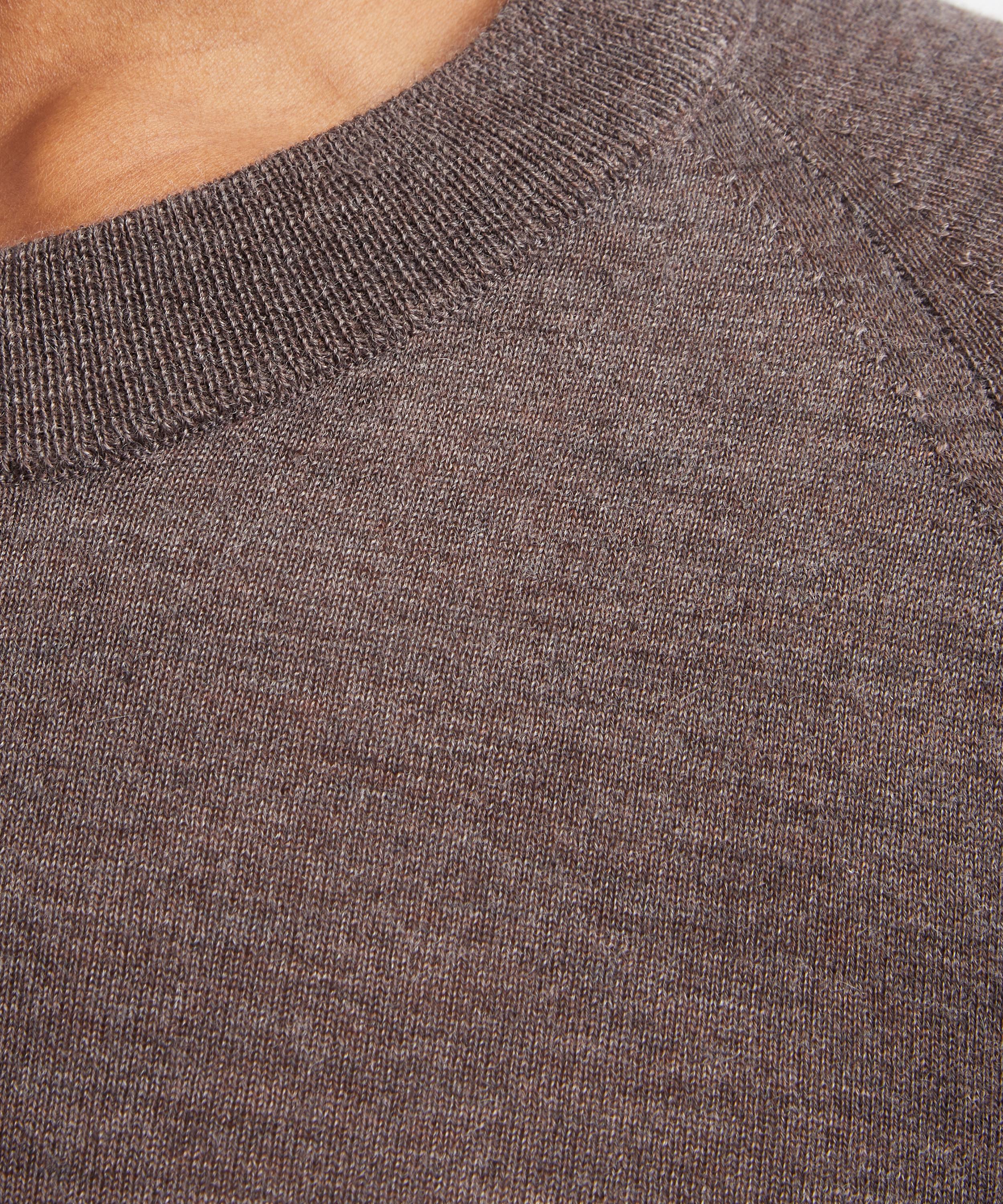 LOULOU DE SAISON - Ditto Brown Melange Cashmere Jumper image number 4