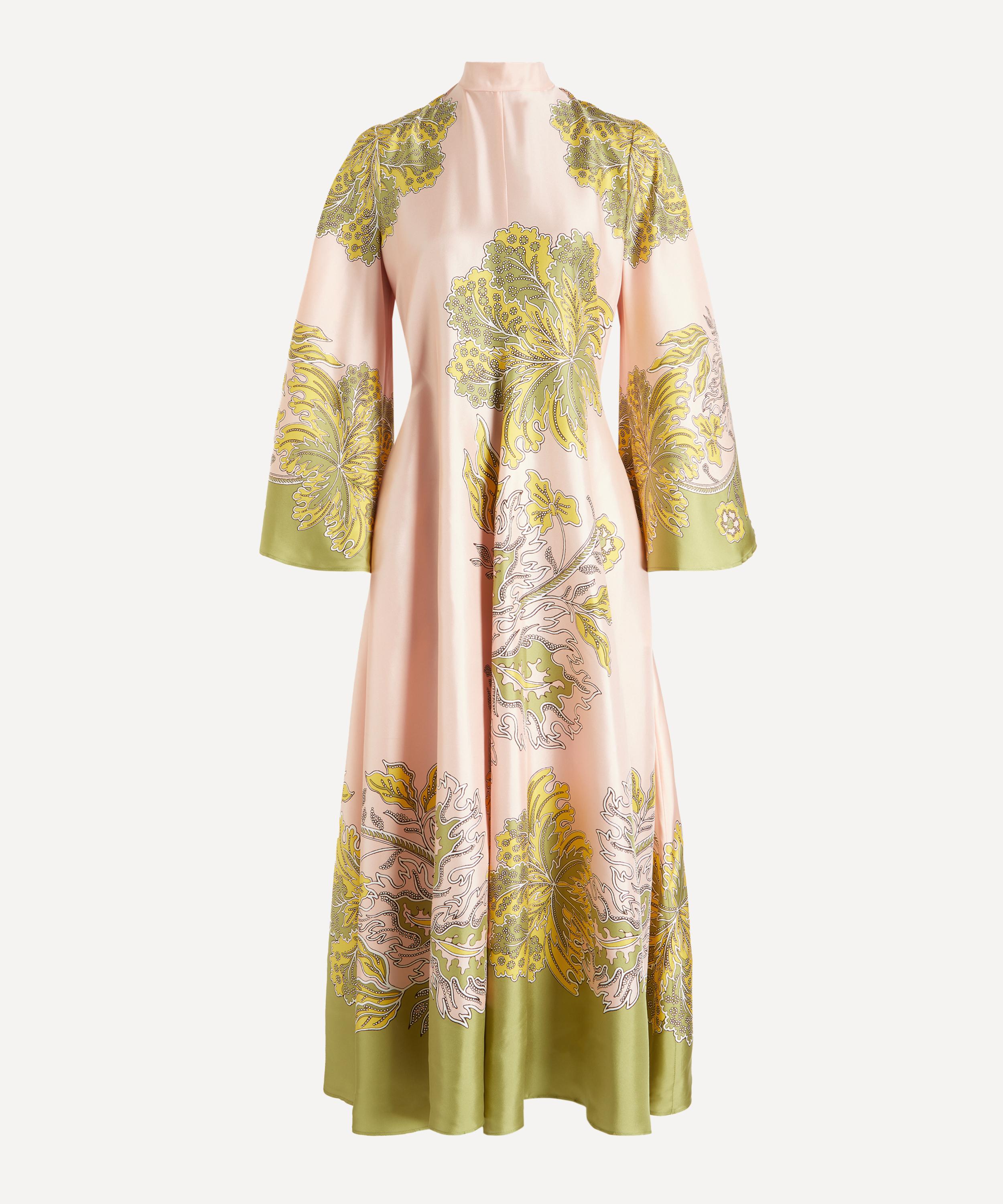 La DoubleJ - Magnifico Swathe Plac&eacute;e Pink&nbsp;Silk Twill Dress image number 0