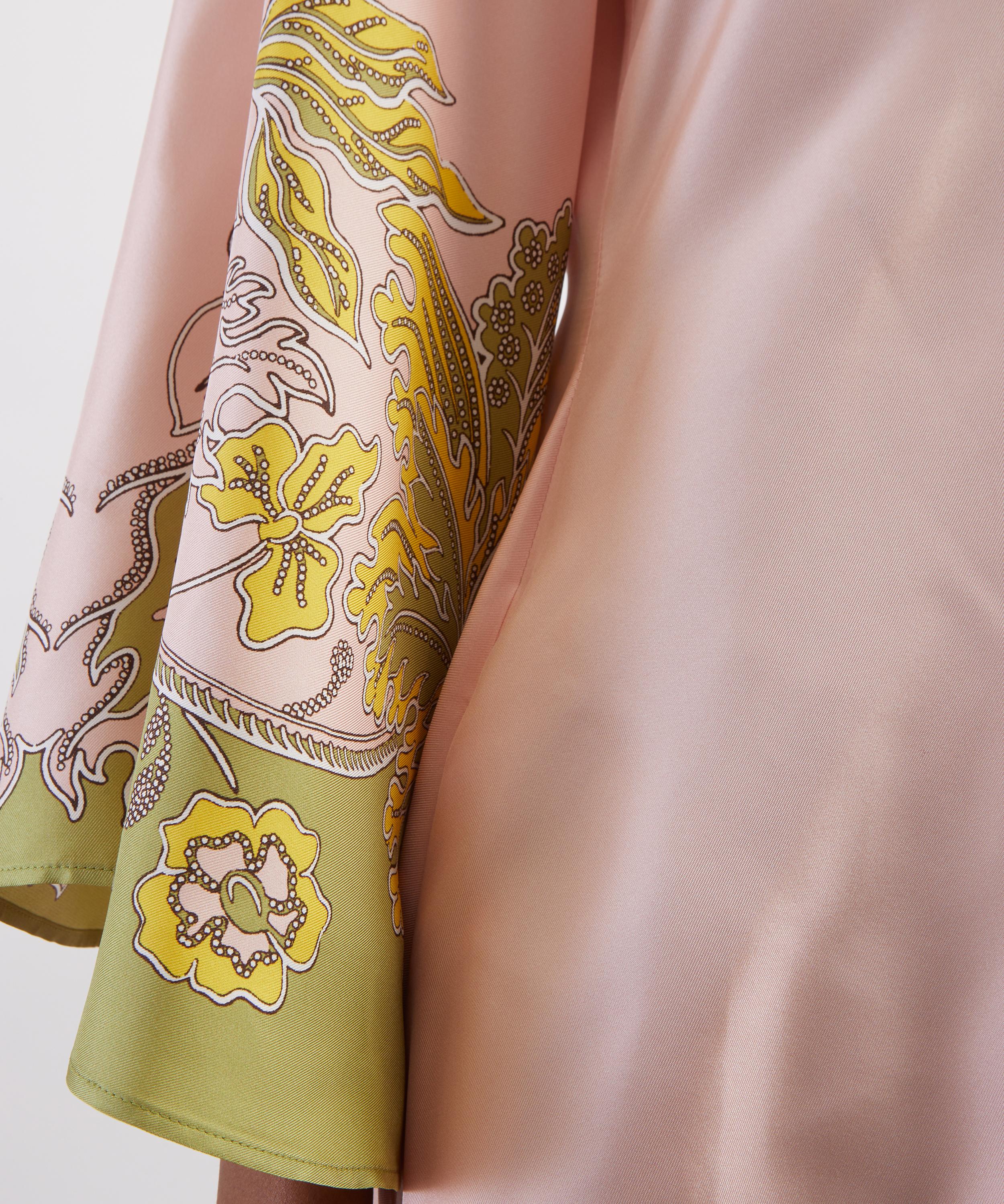 La DoubleJ - Magnifico Swathe Plac&eacute;e Pink&nbsp;Silk Twill Dress image number 4