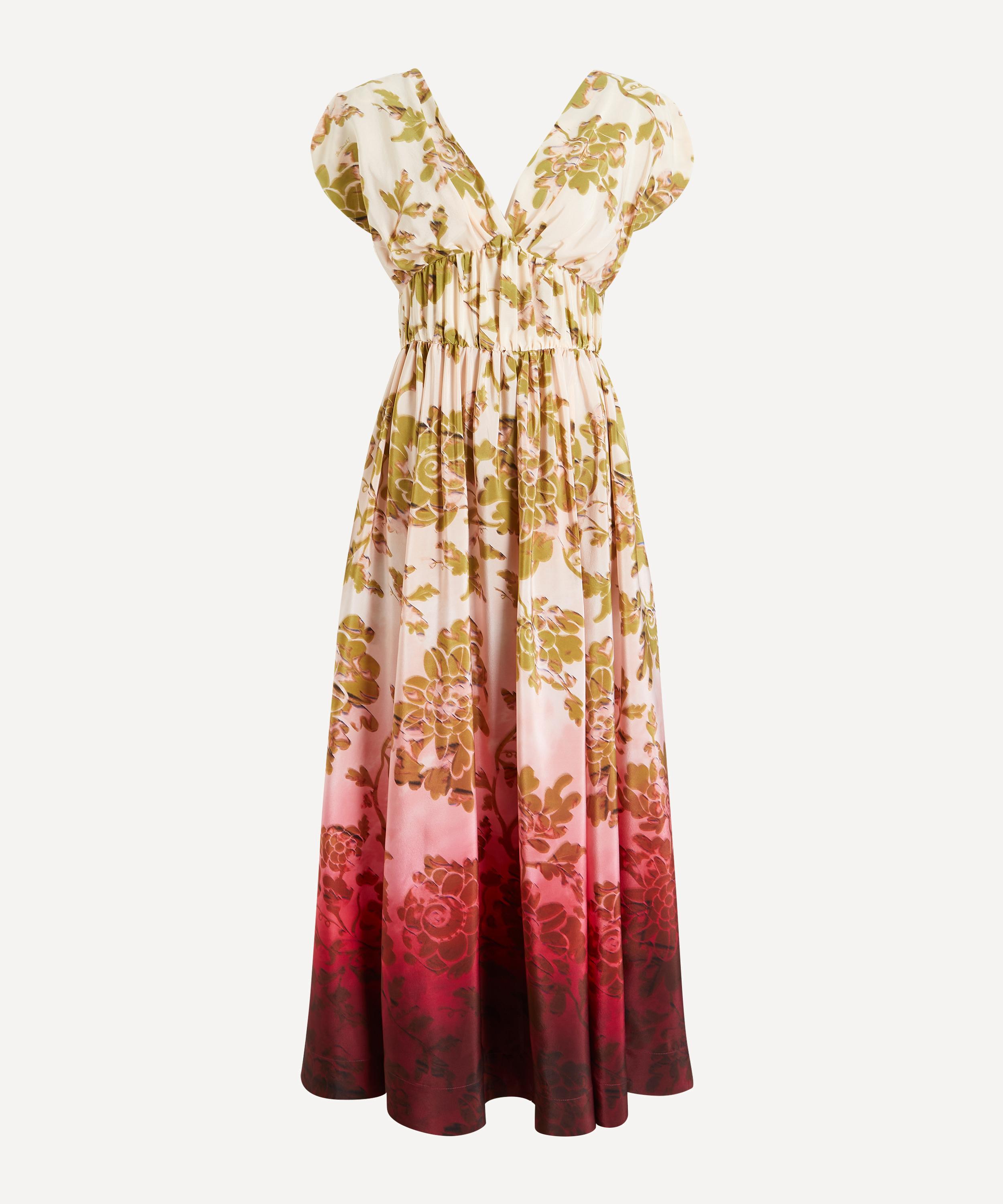La DoubleJ - Waldorf Oasis Ombr&eacute; Plac&eacute;e Dress image number 0