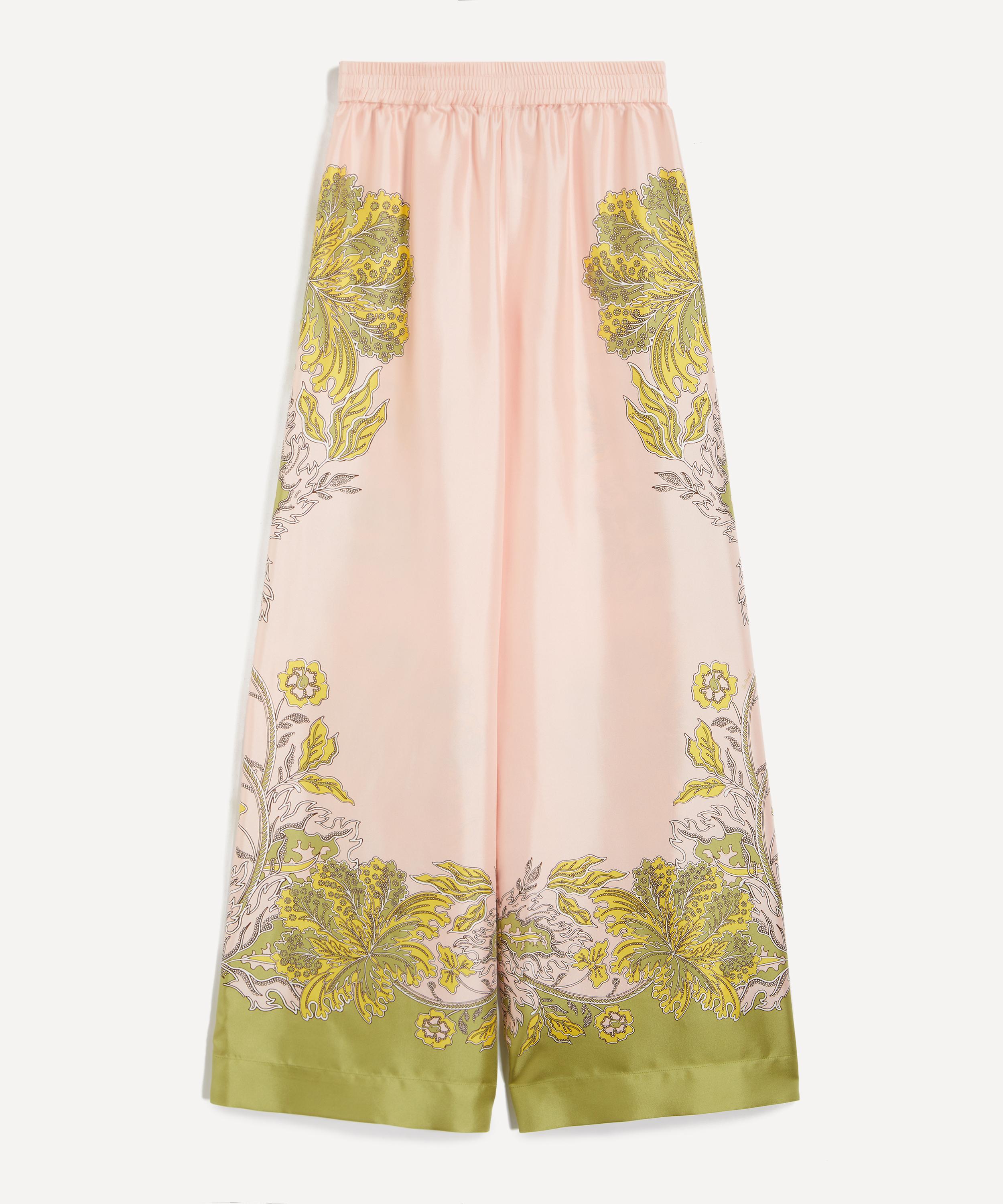 La DoubleJ - Palazzo Swathe Silk Twill Trousers image number 0
