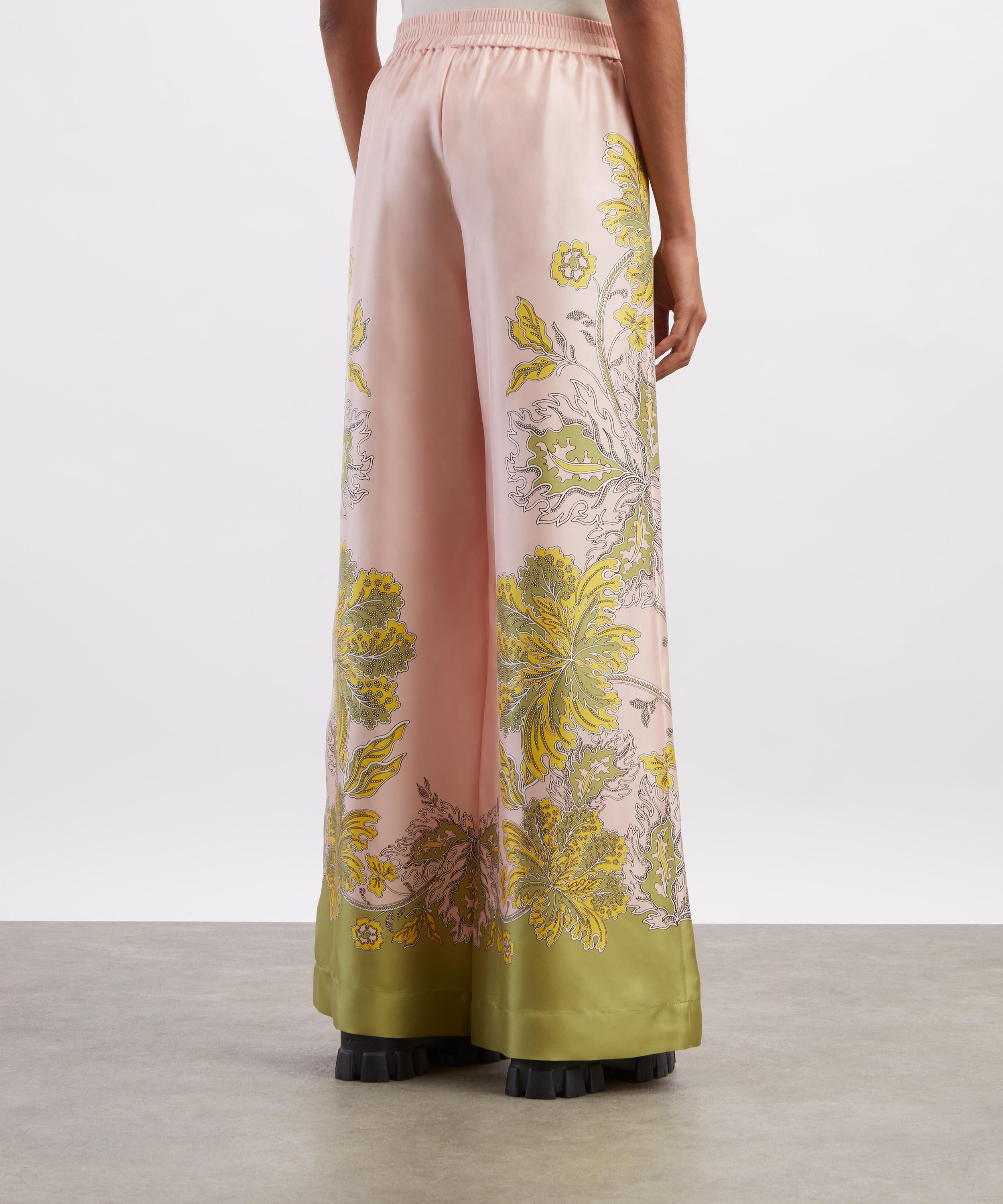La DoubleJ - Palazzo Swathe Silk Twill Trousers image number 3