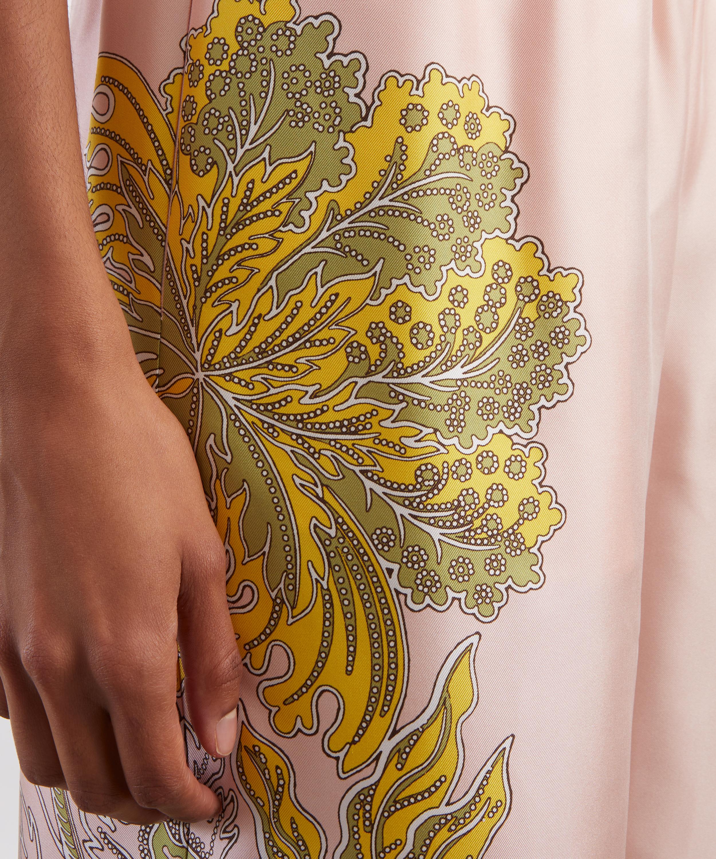 La DoubleJ - Palazzo Swathe Silk Twill Trousers image number 4