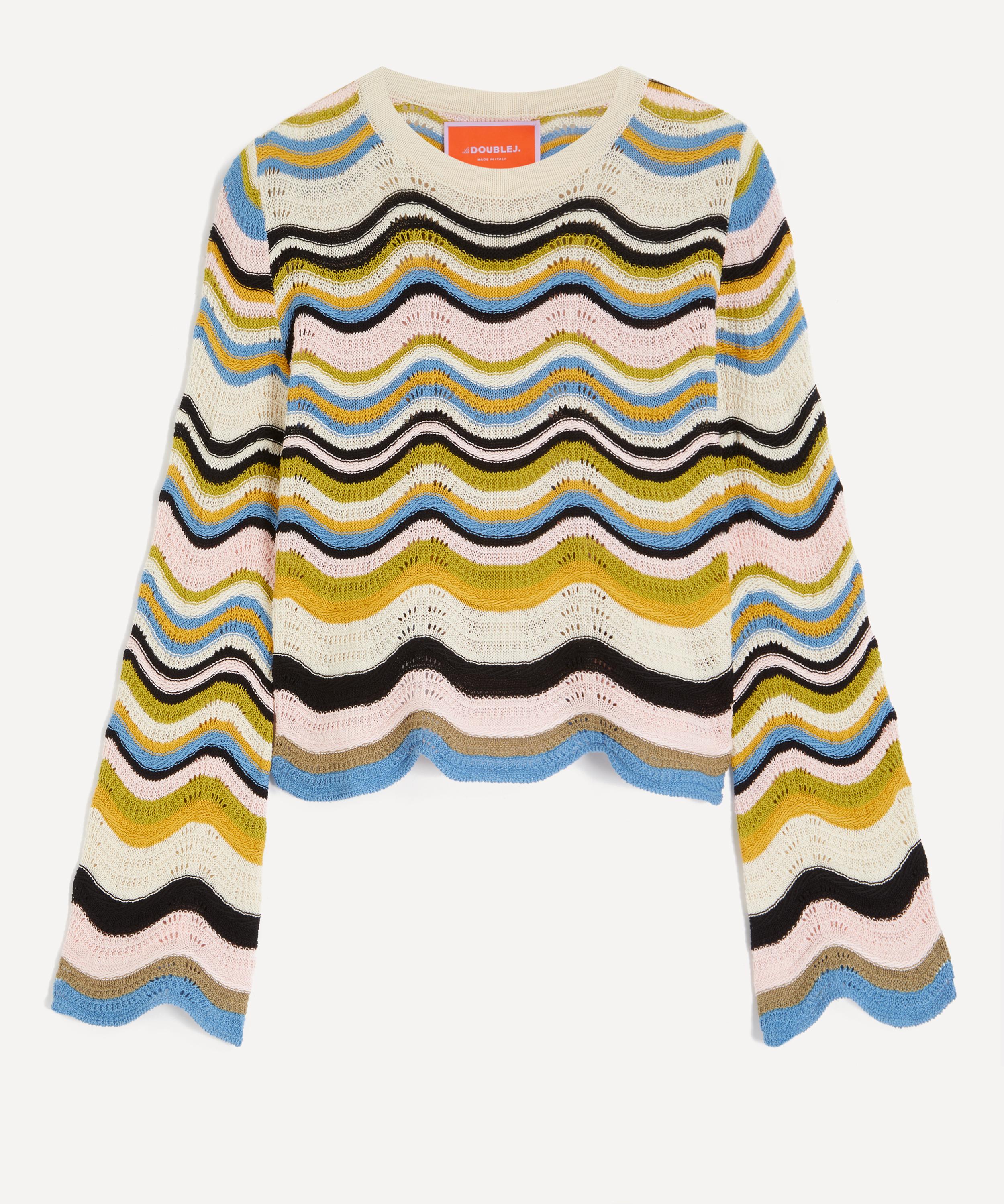 La DoubleJ - Chevron Crop Jumper image number 0