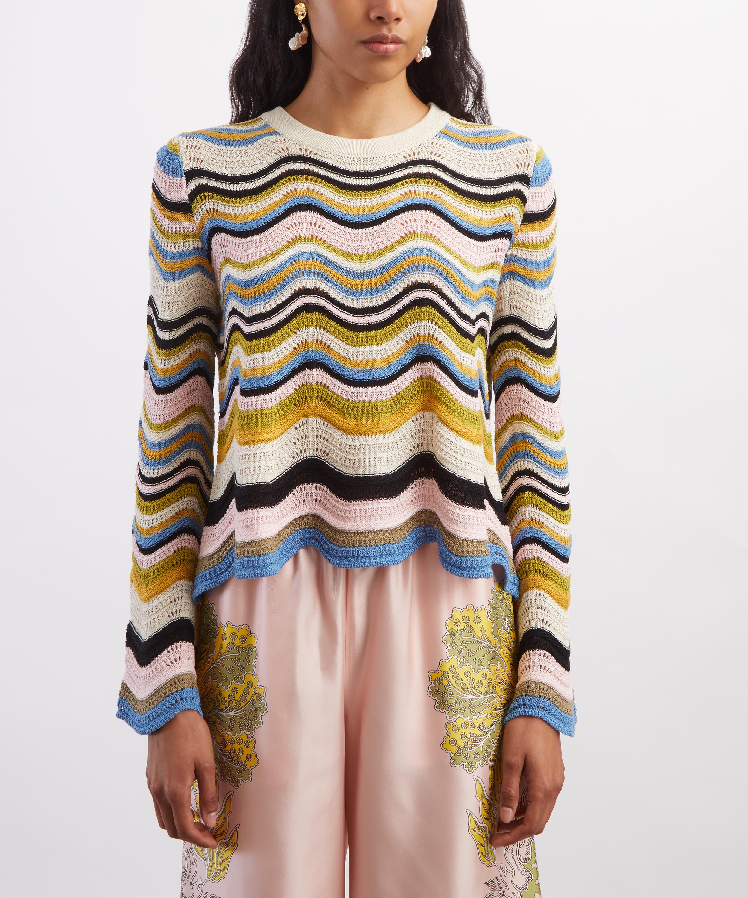 La DoubleJ - Chevron Crop Jumper image number 2