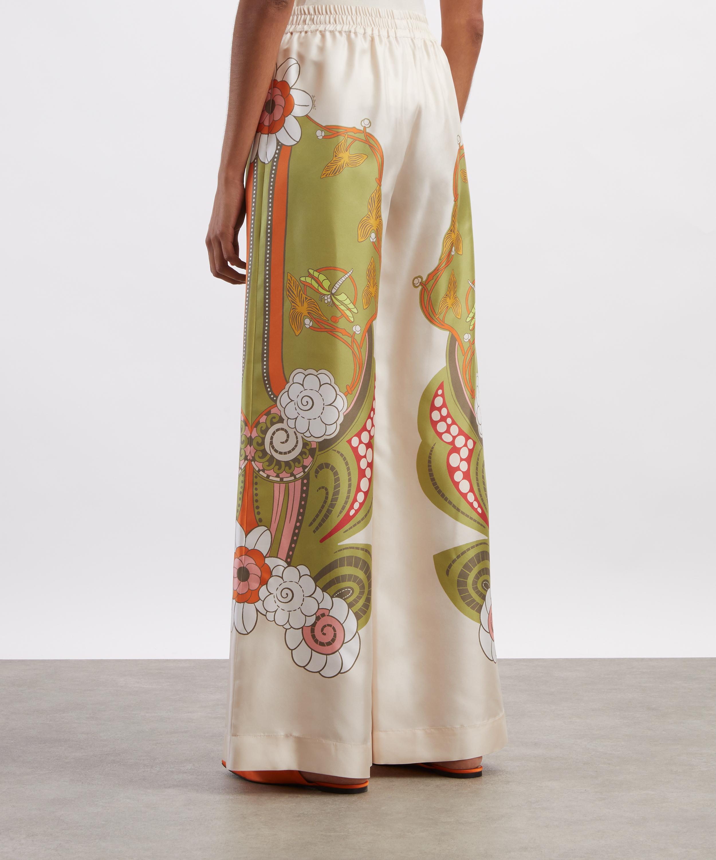 La DoubleJ - Palazzo Ambrosia Silk Twill Trousers image number 3