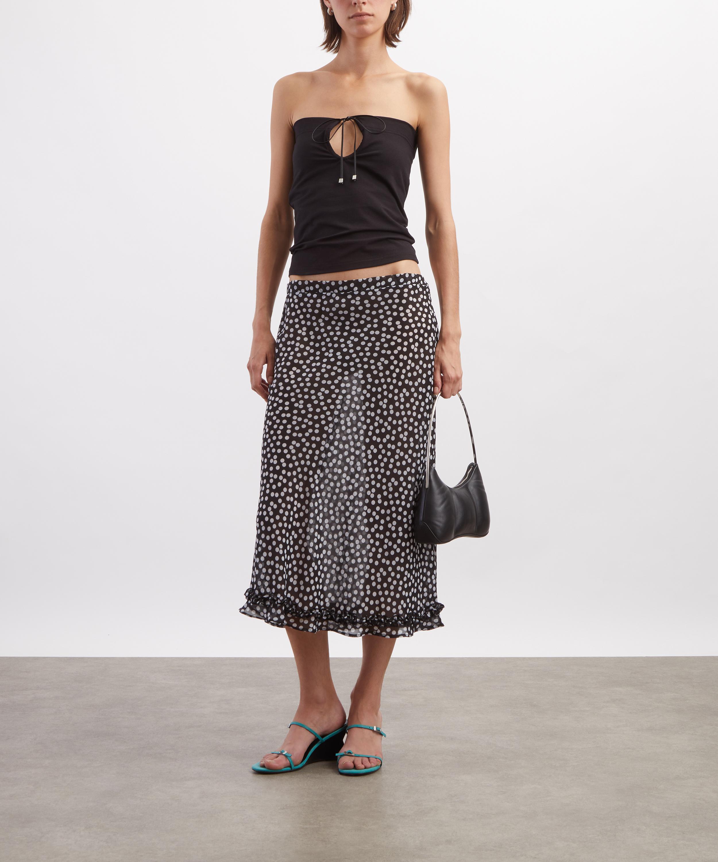 Susamusa - Meadow Polka-Dot Sheer Midi Skirt image number 1