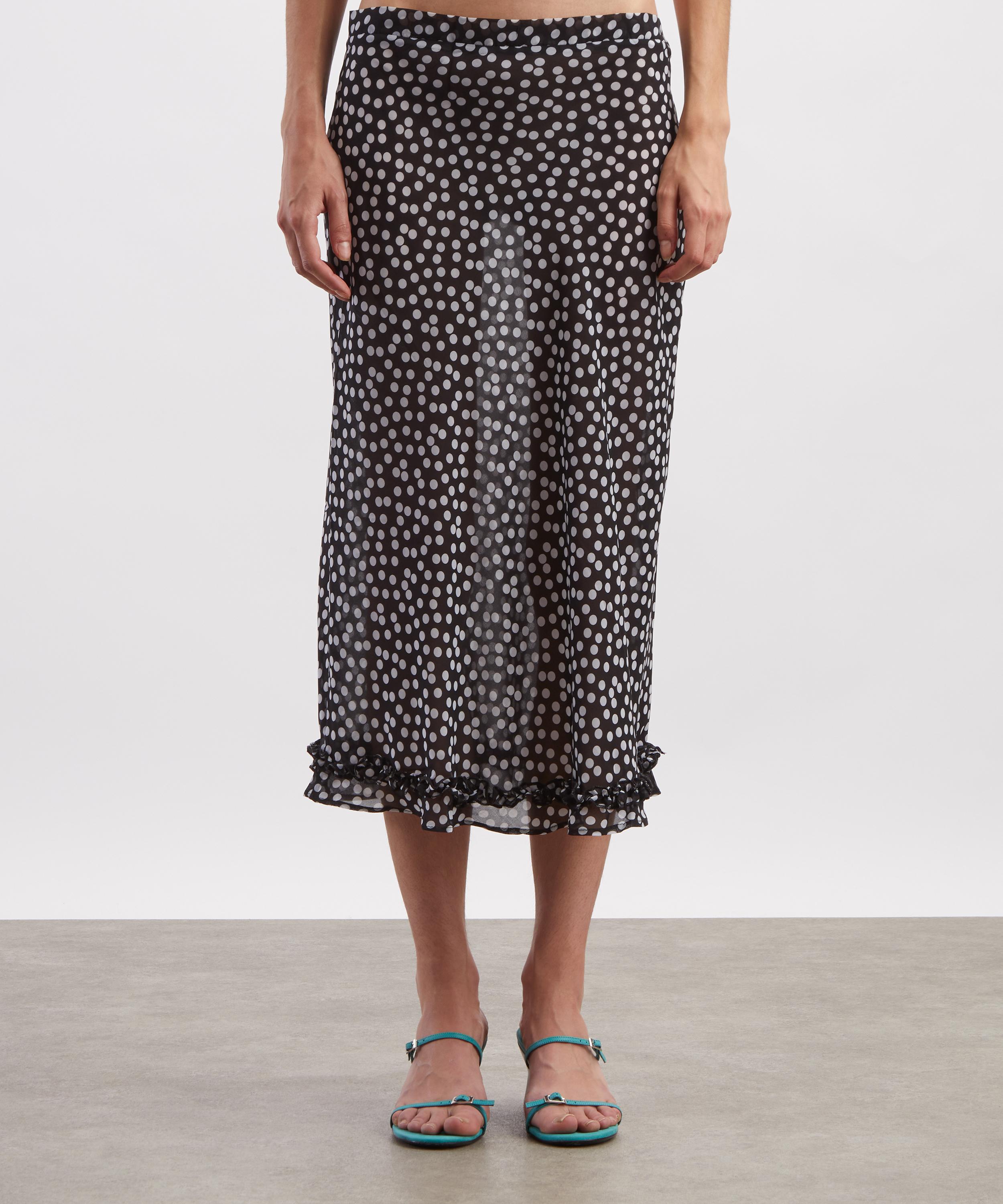 Susamusa - Meadow Polka-Dot Sheer Midi Skirt image number 2