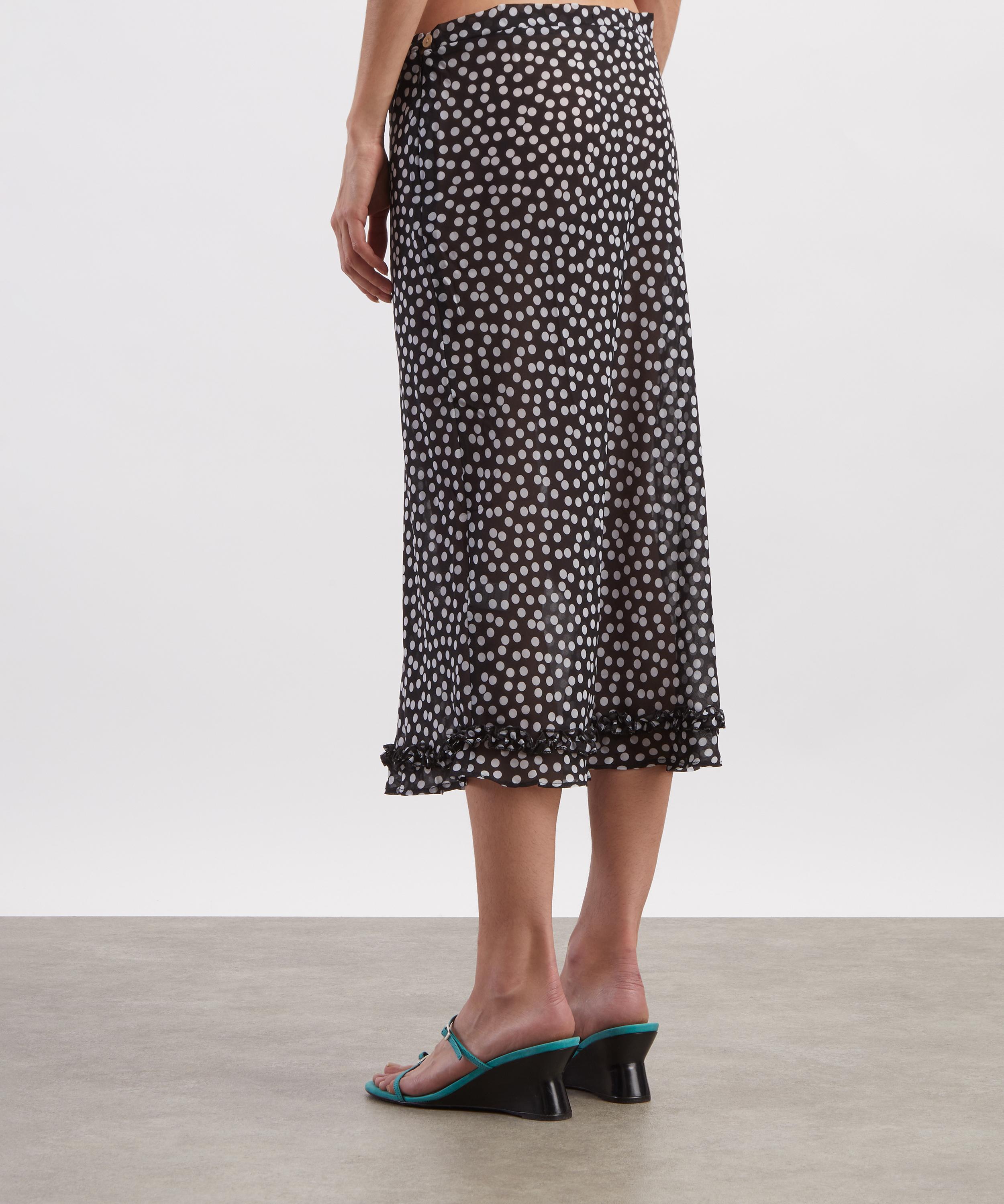 Susamusa - Meadow Polka-Dot Sheer Midi Skirt image number 3
