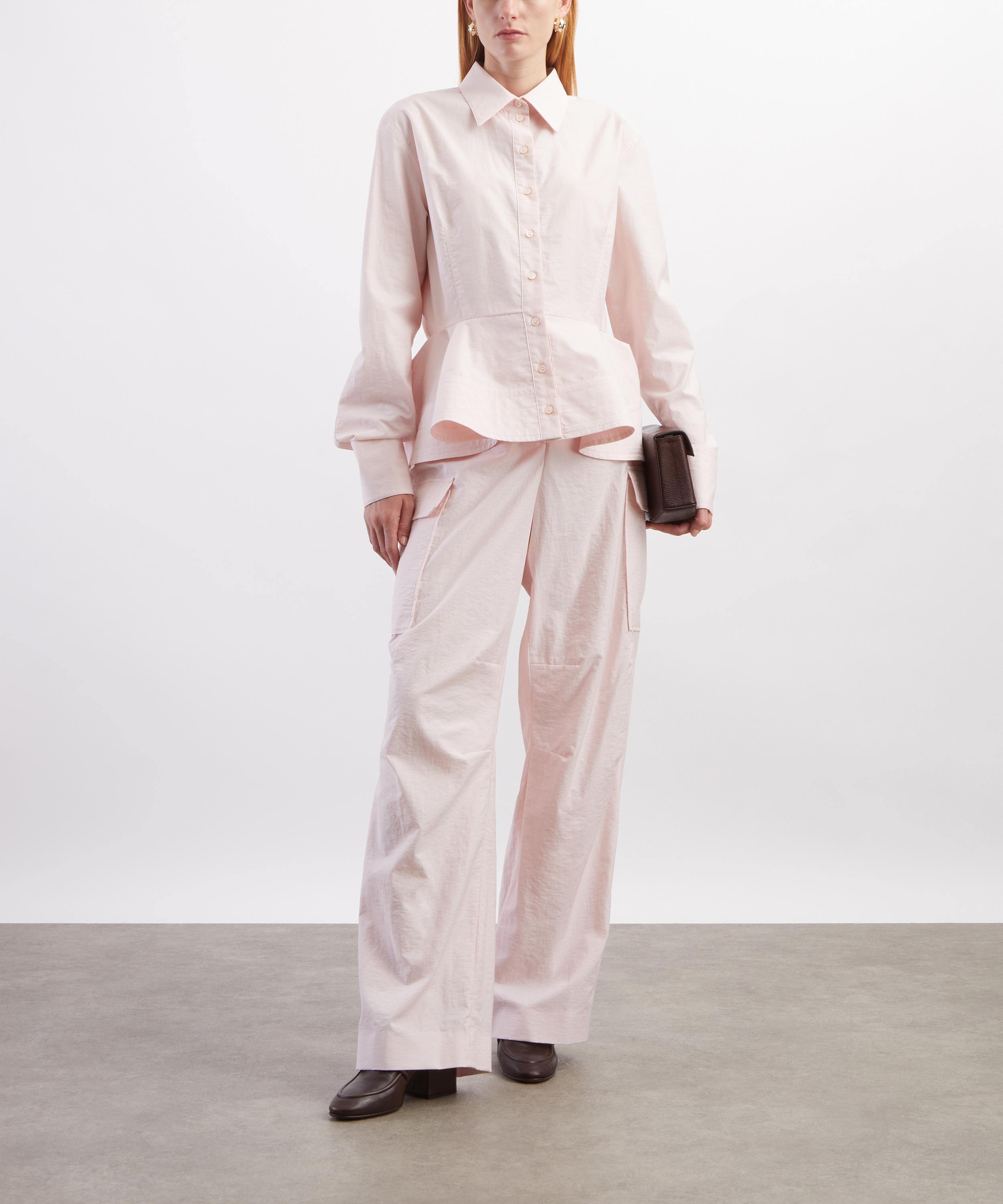 Stella McCartney - Pink Cotton Cargo Trousers image number 1