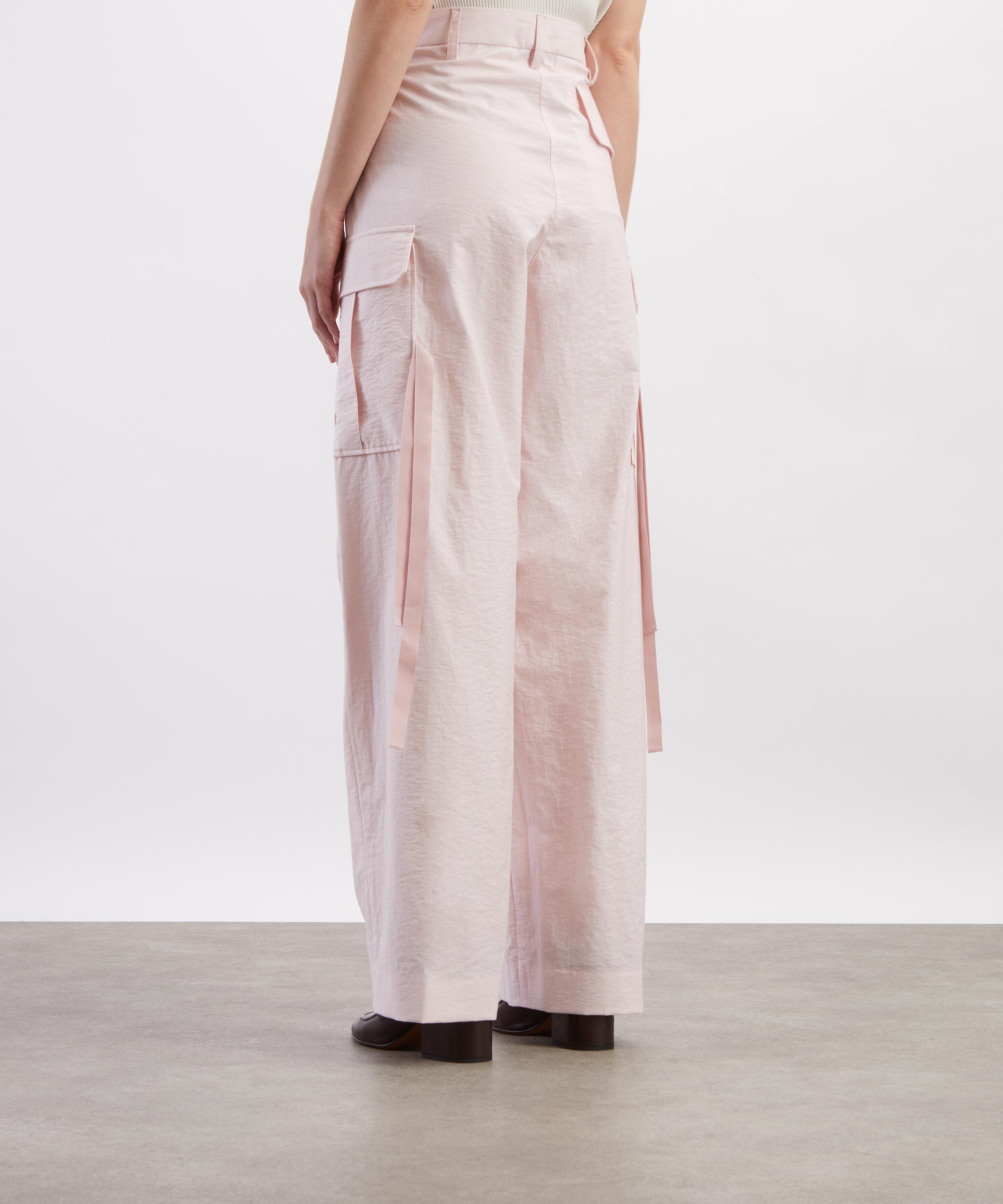 Stella McCartney - Pink Cotton Cargo Trousers image number 3