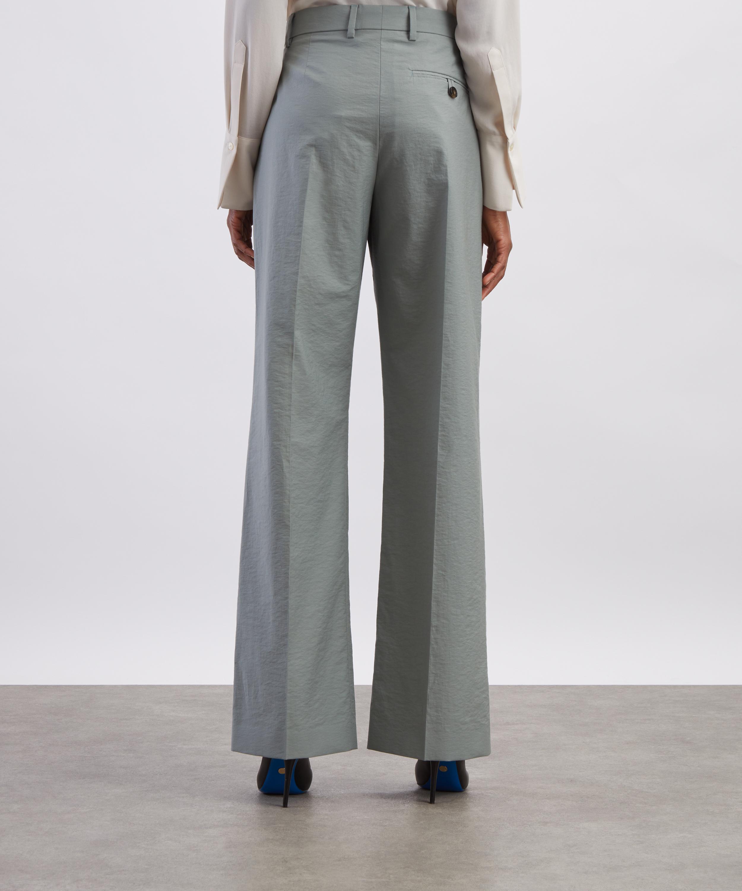 Stella McCartney - Steel Pleated Straight-Leg Trousers image number 3
