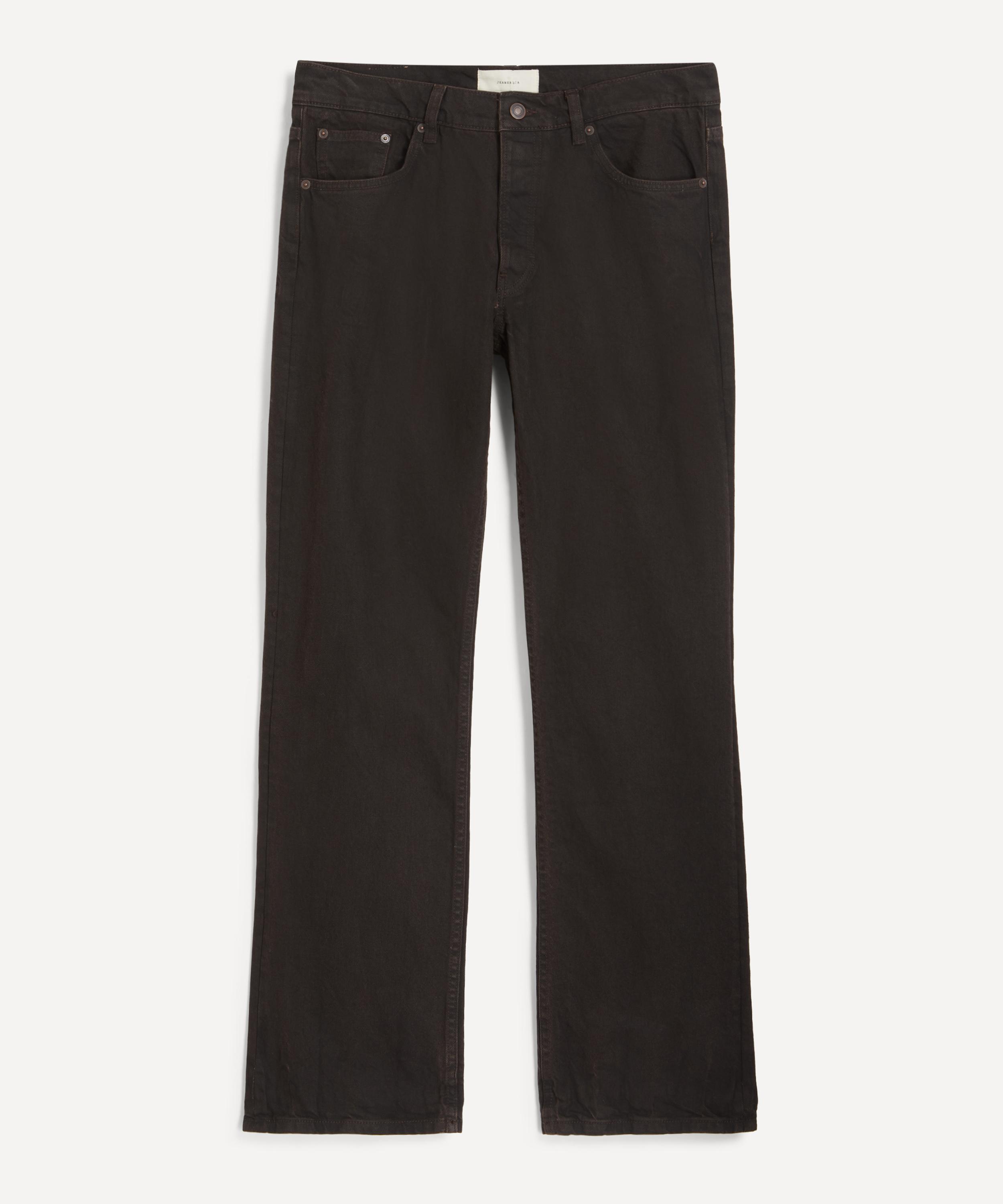 JEANERICA - Arrow Straight-Leg Jeans in Brown Vein