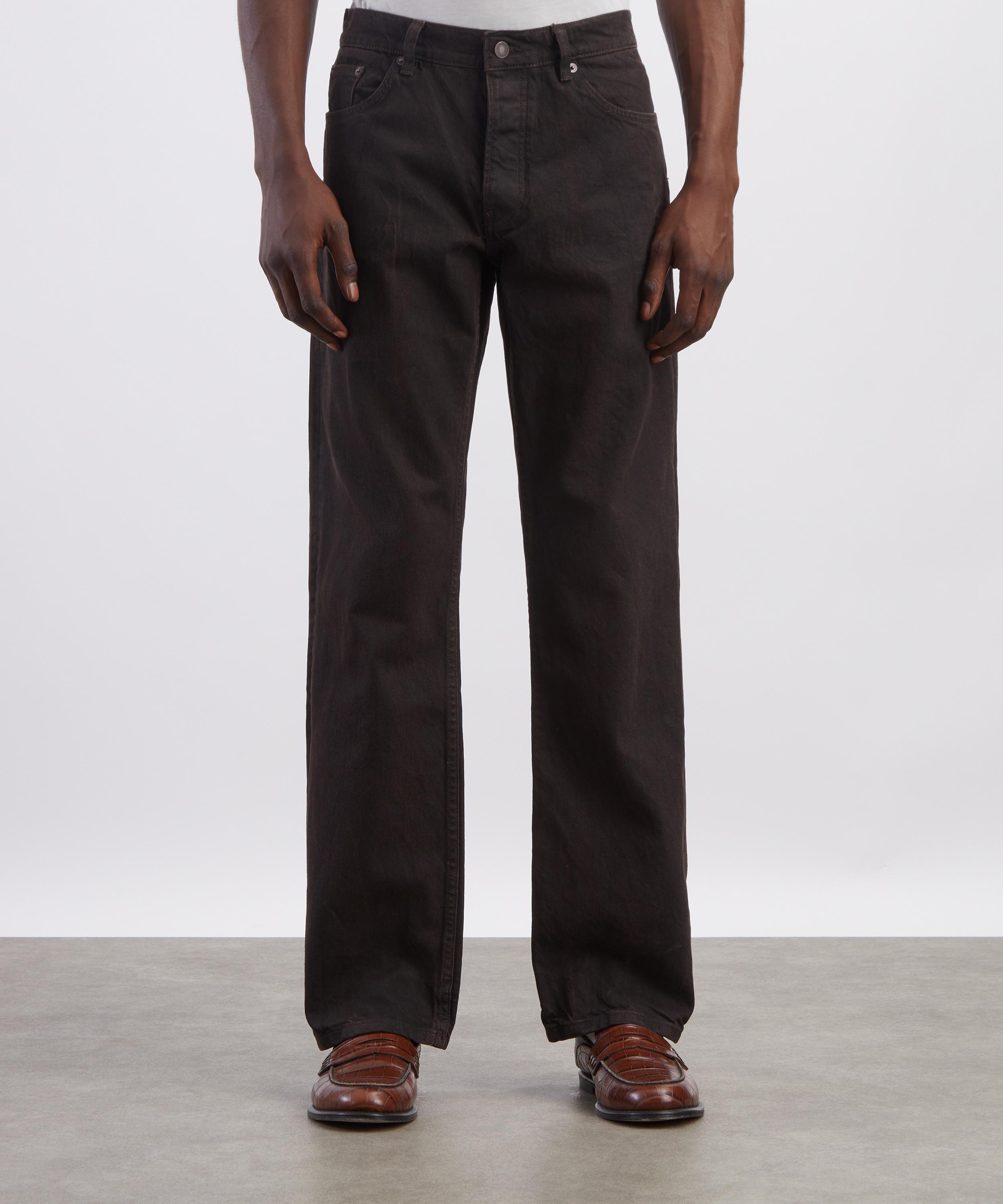 JEANERICA - Arrow Straight-Leg Jeans in Brown Vein image number 2